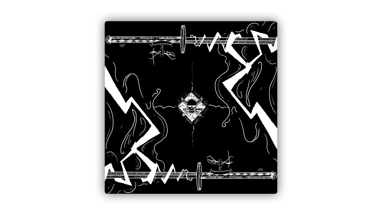 Triple-Blade Swordsman 2 Player Cloth Playmat