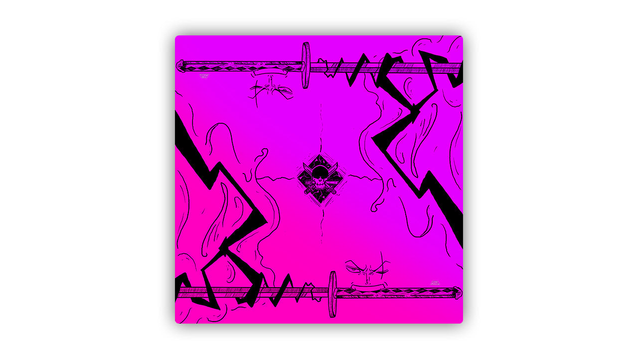 Triple-Blade Swordsman 2 Player Cloth Playmat