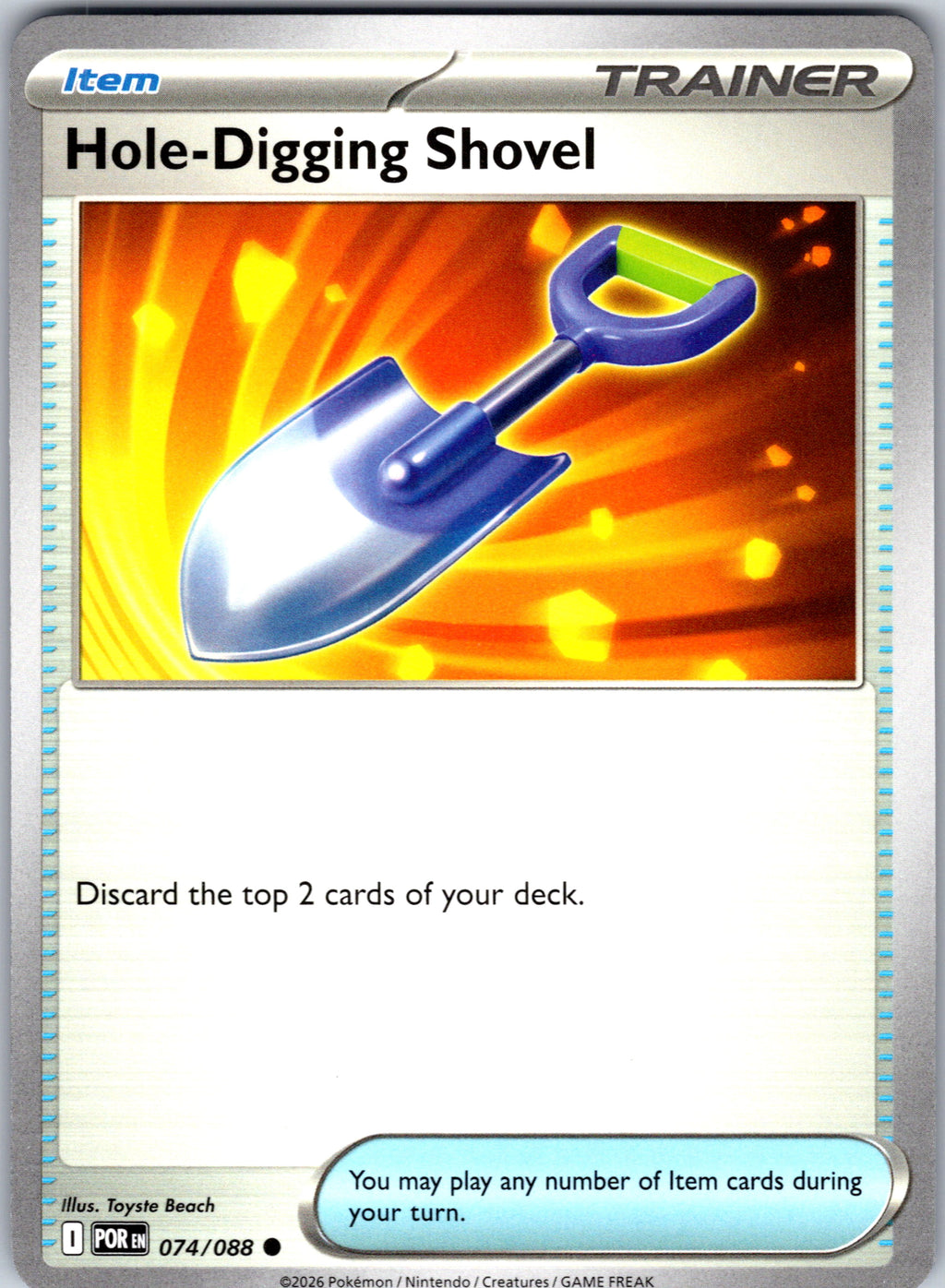 Hole-Digging Shovel #074/088 ME03: Perfect Order Common