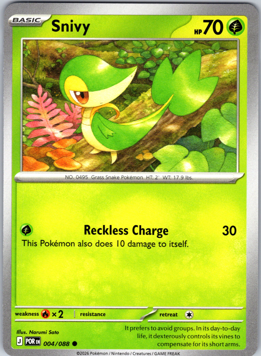 Snivy #004/088 ME03: Perfect Order Common