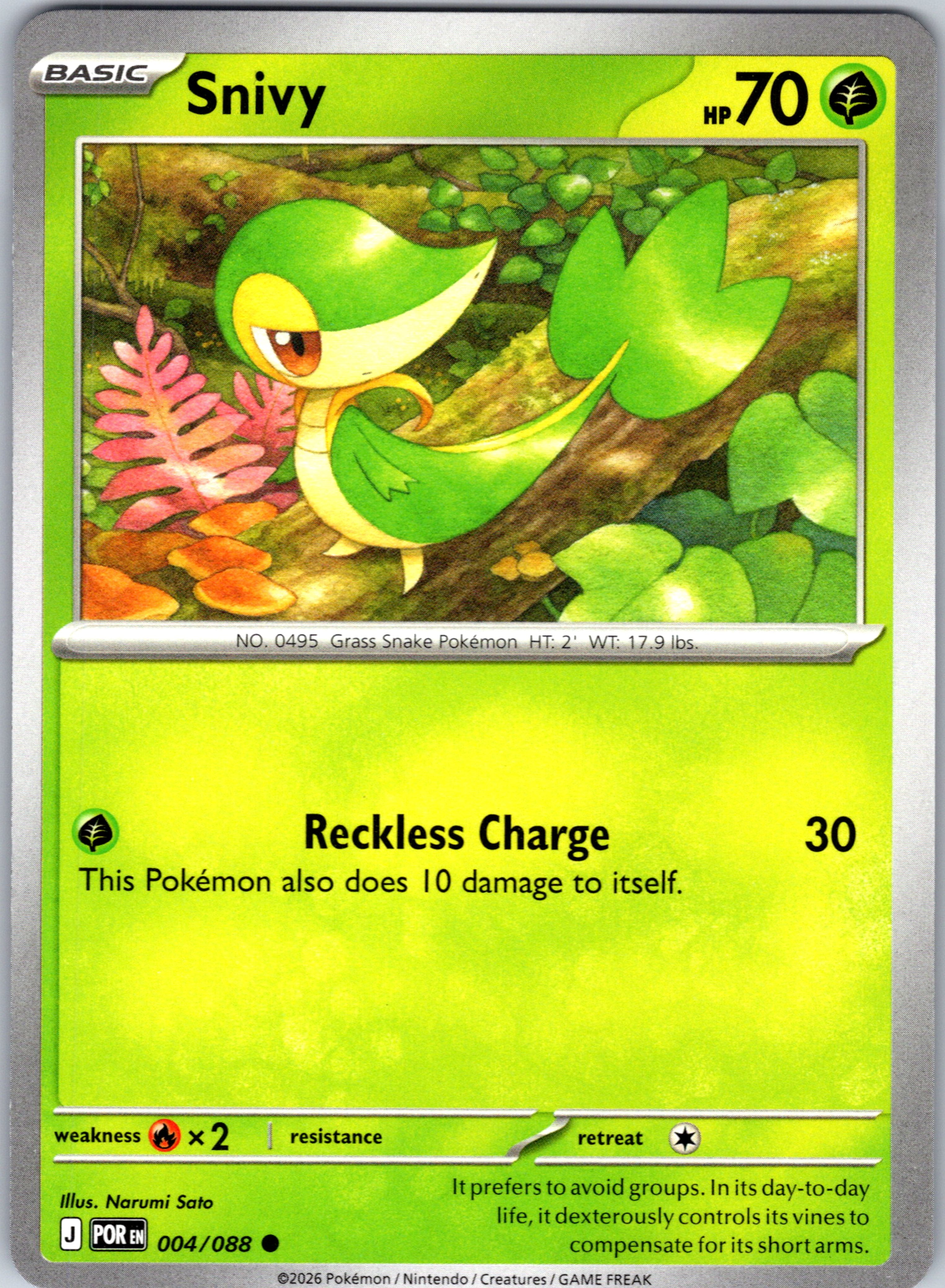 Snivy #004/088 ME03: Perfect Order Common