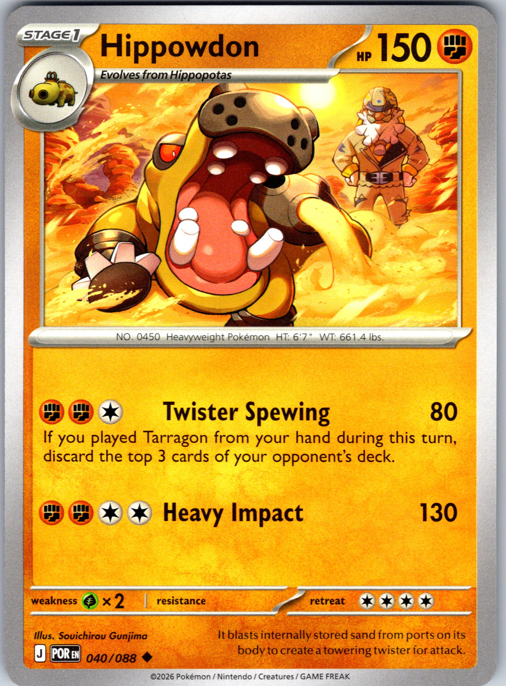 Hippowdon #040/088 ME03: Perfect Order Uncommon