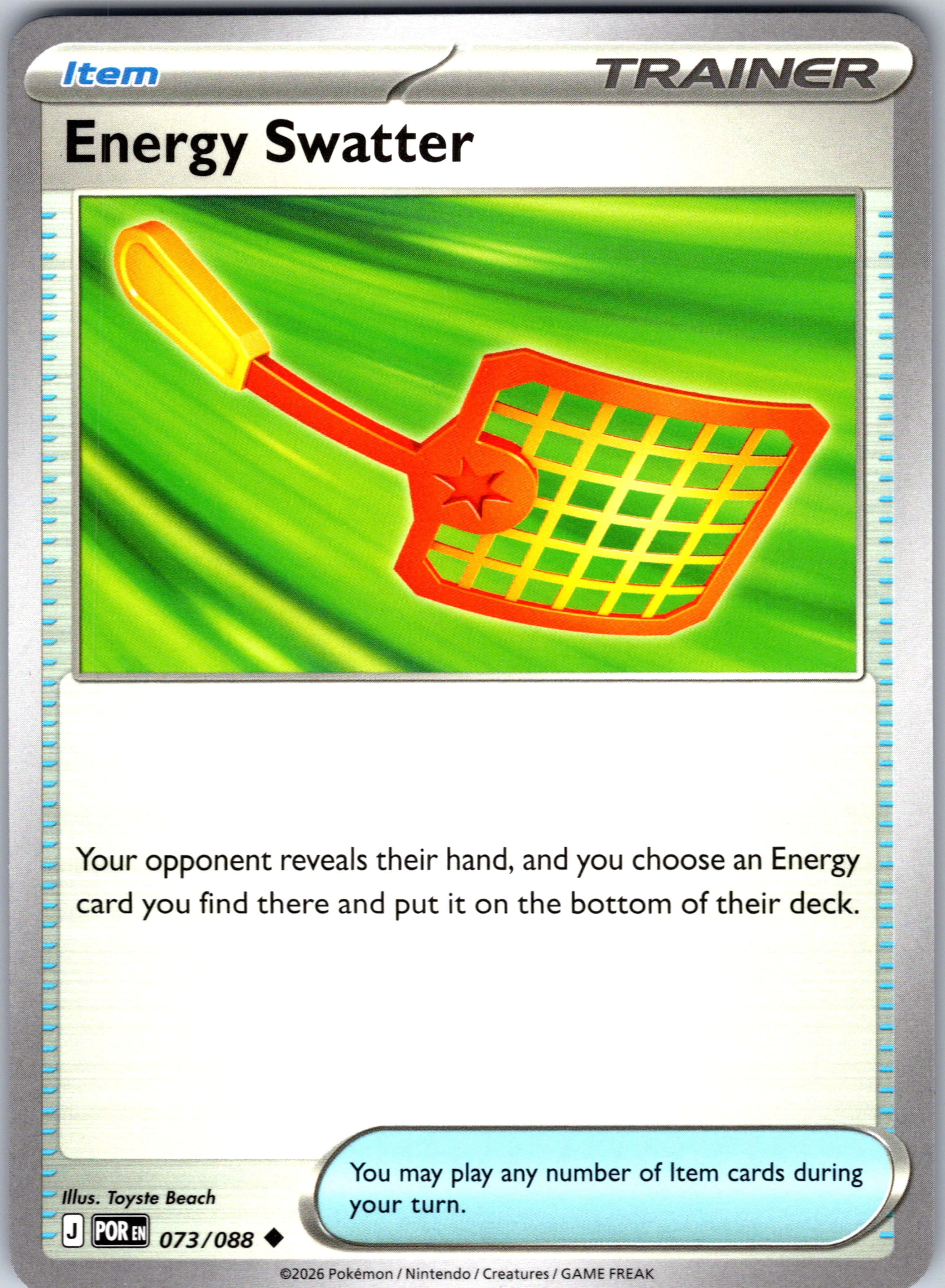 Energy Swatter #073/088 ME03: Perfect Order Uncommon