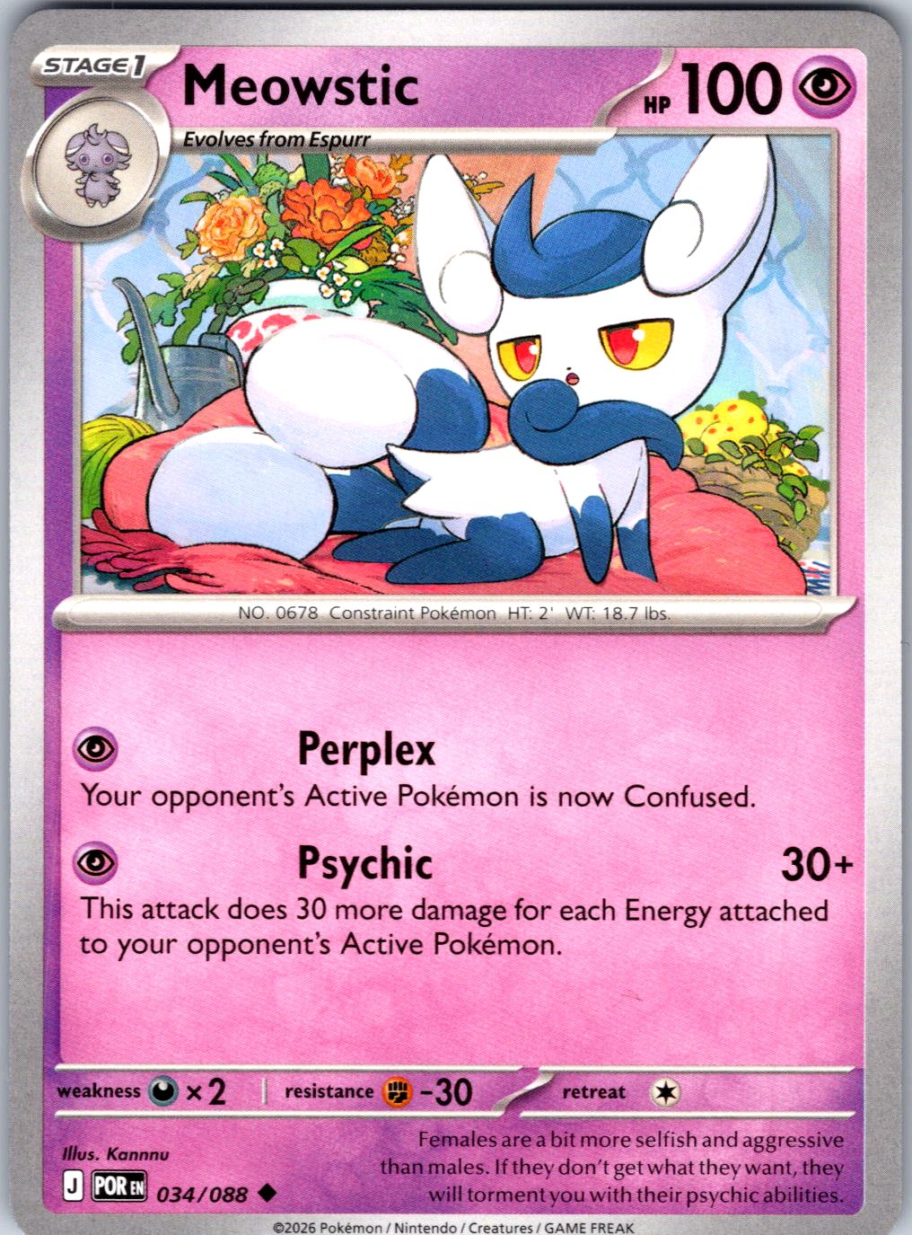 ME03: Perfect Order #034/088 Meowstic