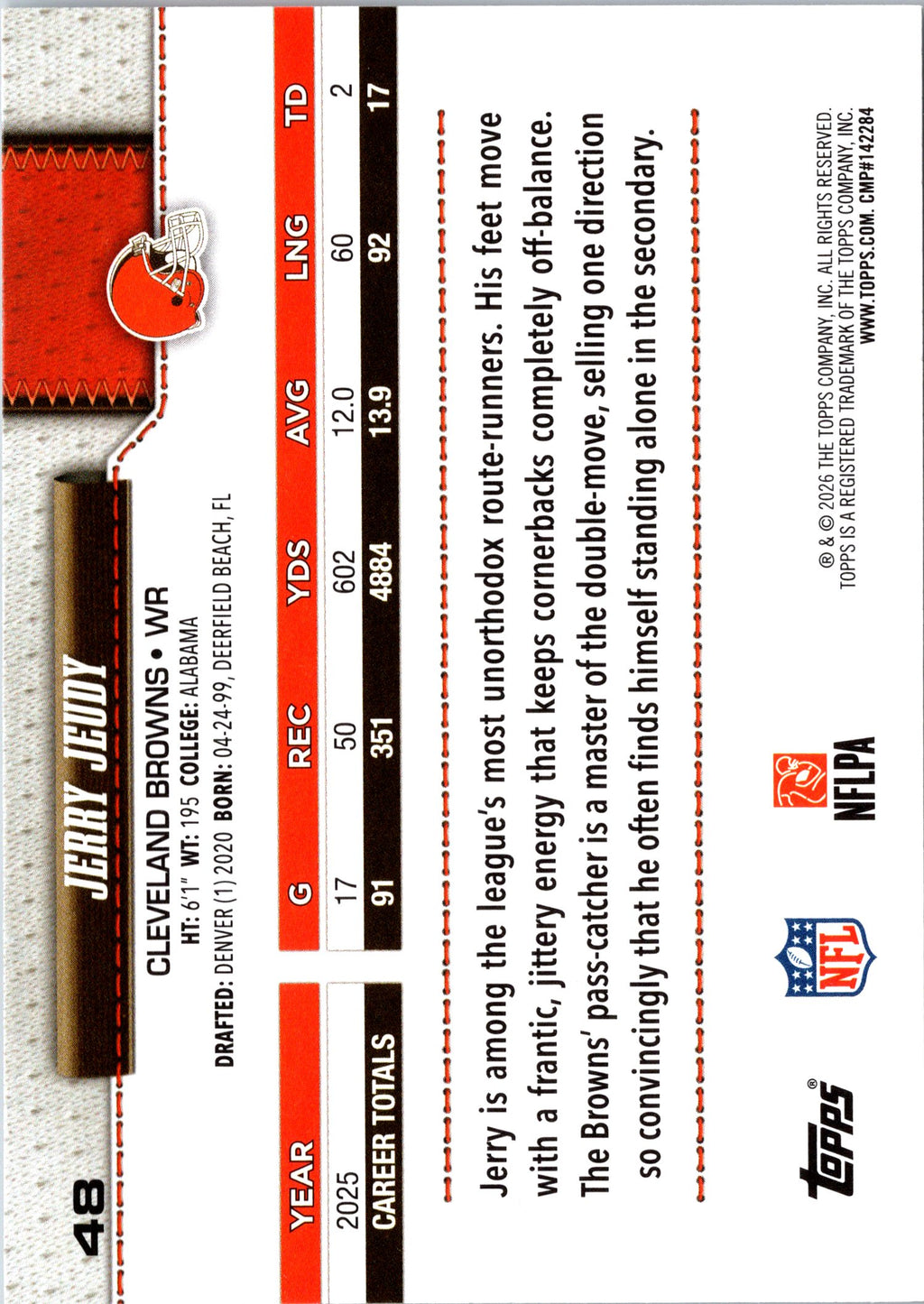 2026 Topps Flagship #48 Jerry Jeudy