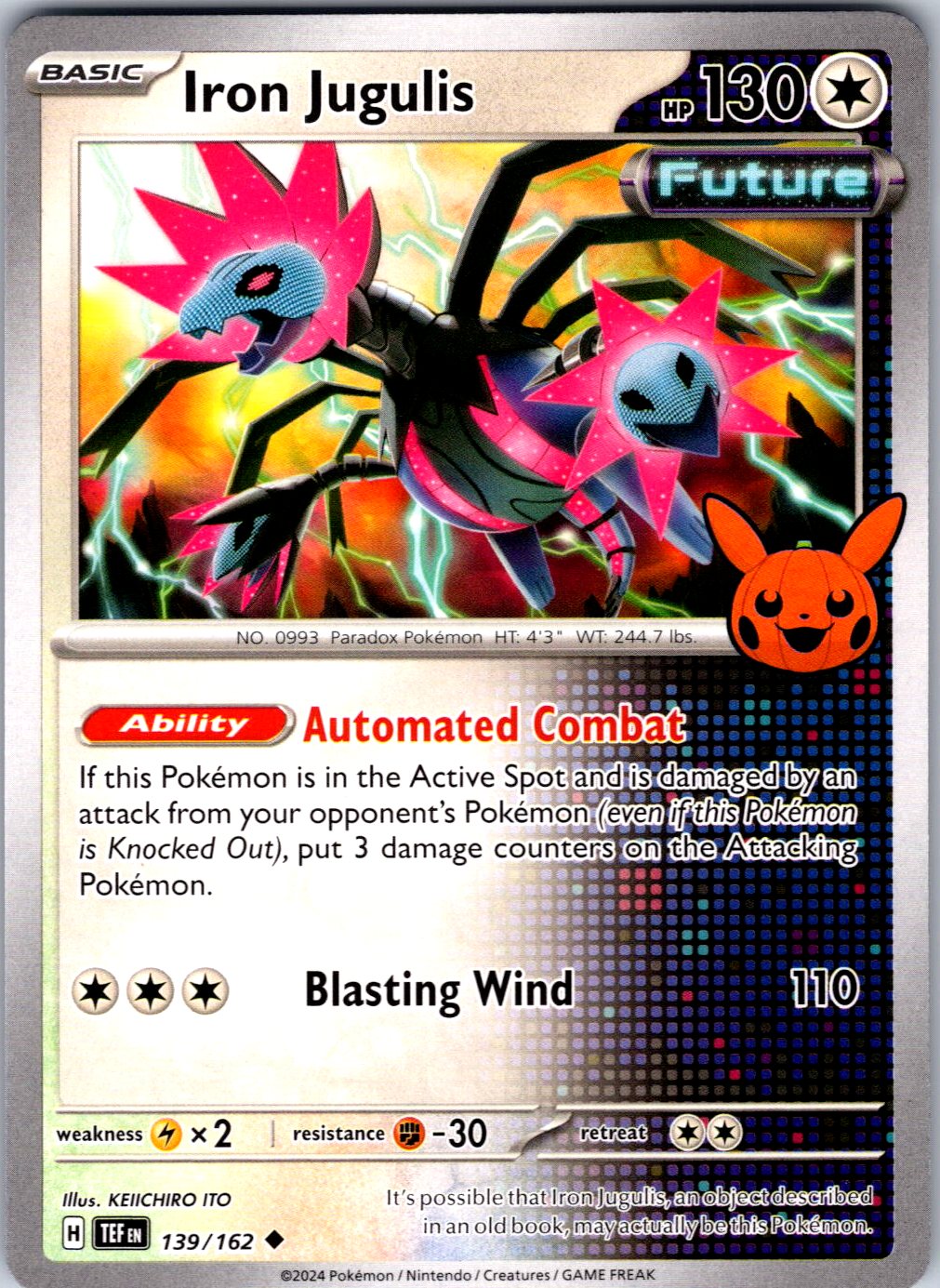 Trick or Trade BOOster Bundle 2024 #139/162 Iron Jugulis