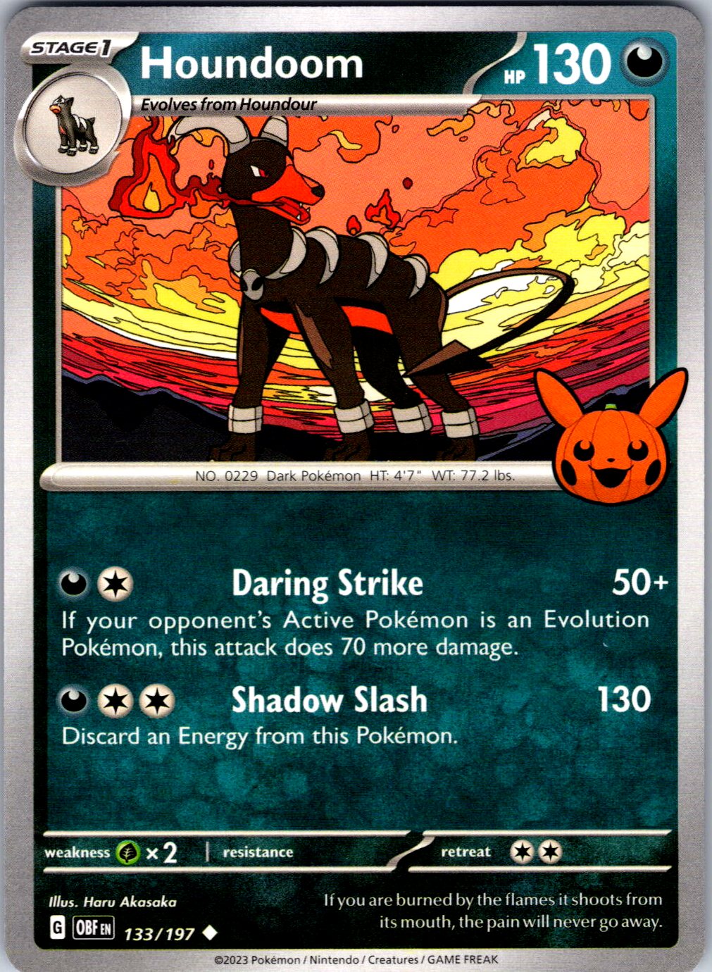 Trick or Trade BOOster Bundle 2024 #133/197 Houndoom