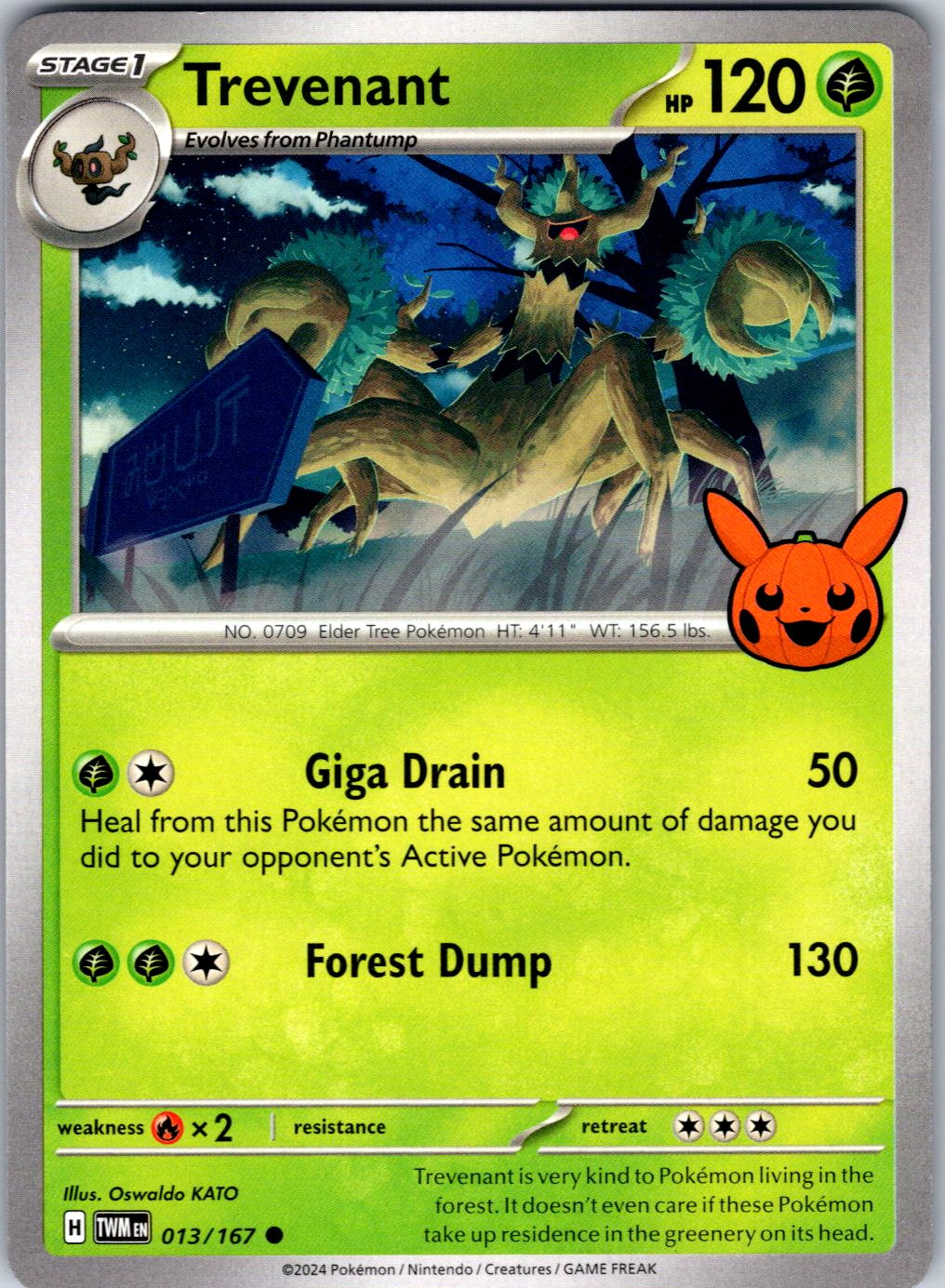 Trick or Trade BOOster Bundle 2024 #013/167 Trevenant