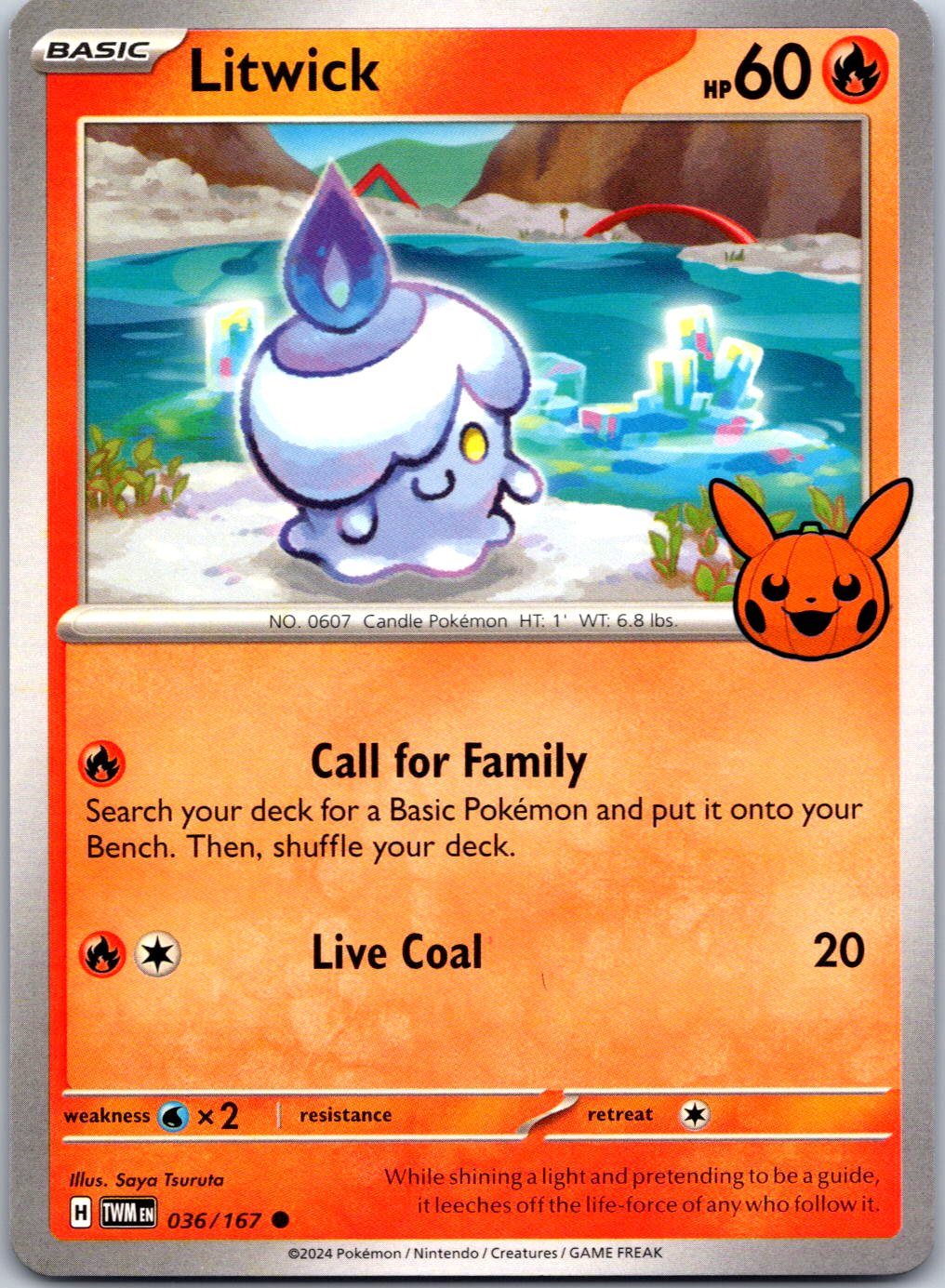 Trick or Trade BOOster Bundle 2024 #036/167 Litwick
