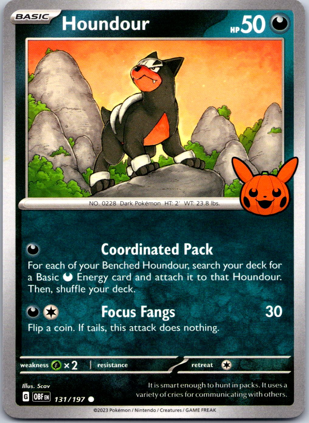 Trick or Trade BOOster Bundle 2024 #131/197 Houndour