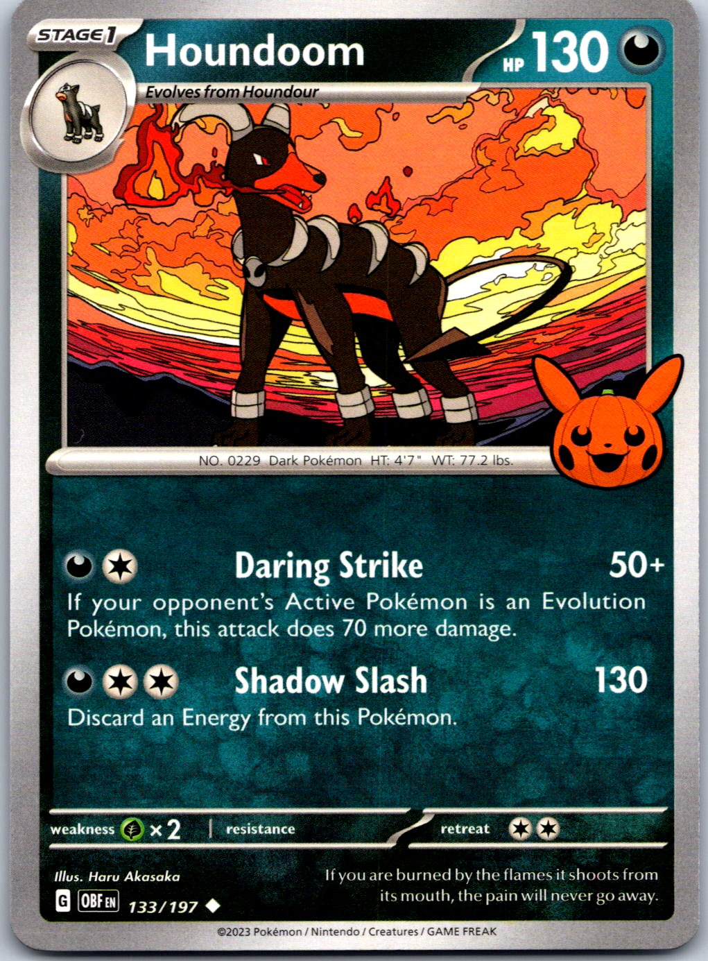 Trick or Trade BOOster Bundle 2024 #133/197 Houndoom