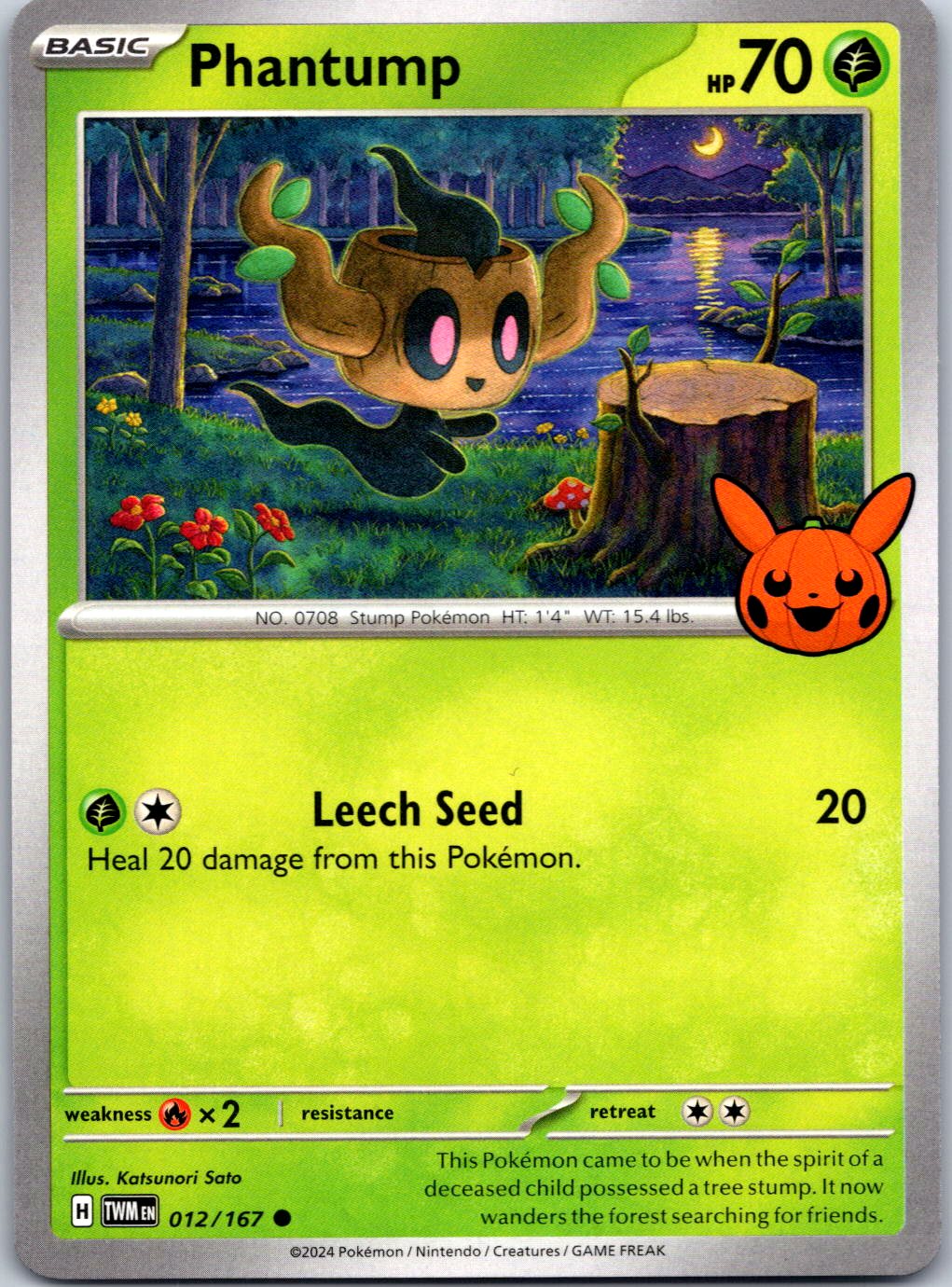 Trick or Trade BOOster Bundle 2024 #012/167 Phantump