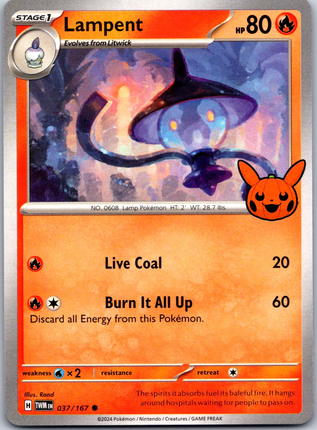 Trick or Trade BOOster Bundle 2024 #037/167 Lampent