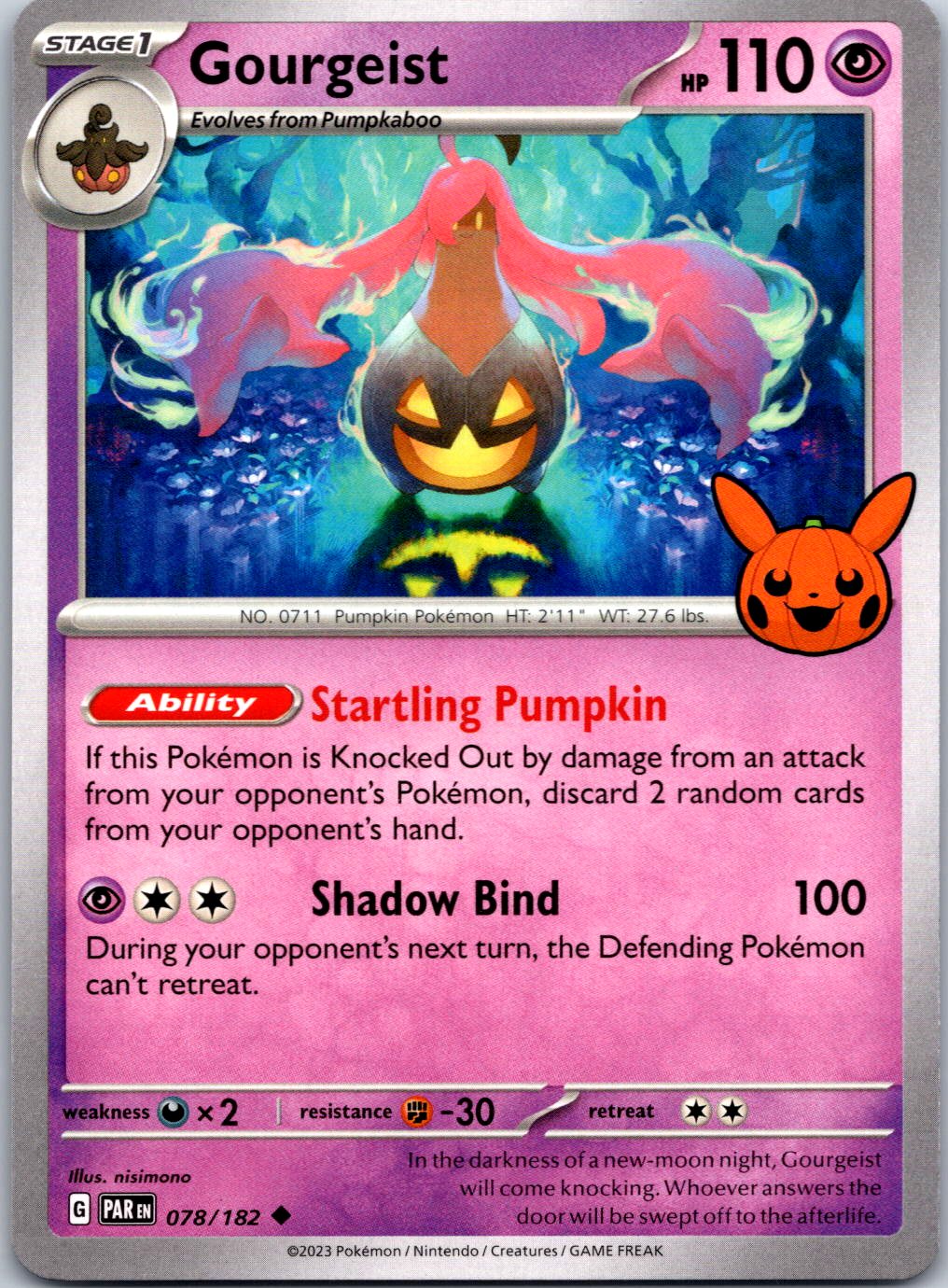 Trick or Trade BOOster Bundle 2024 #078/182 Gourgeist