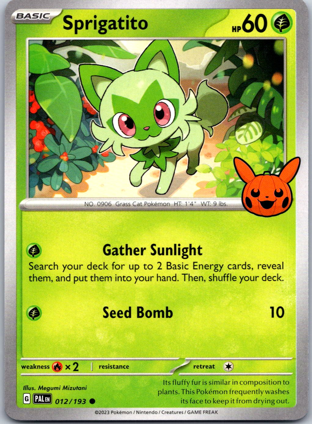 Trick or Trade BOOster Bundle 2024 #012/193 Sprigatito