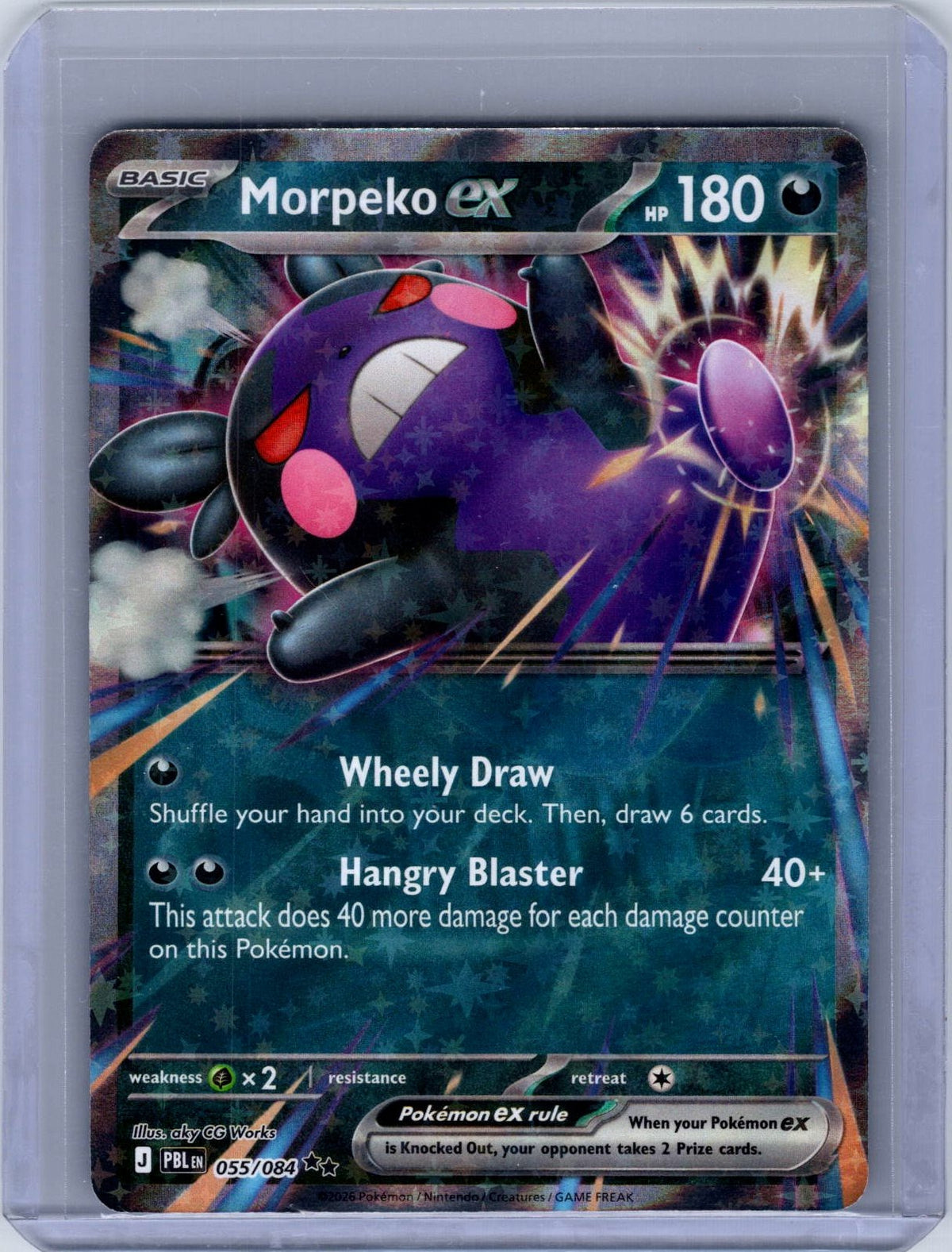 Morpeko ex #055/084 ME05: Pitch Black Holo