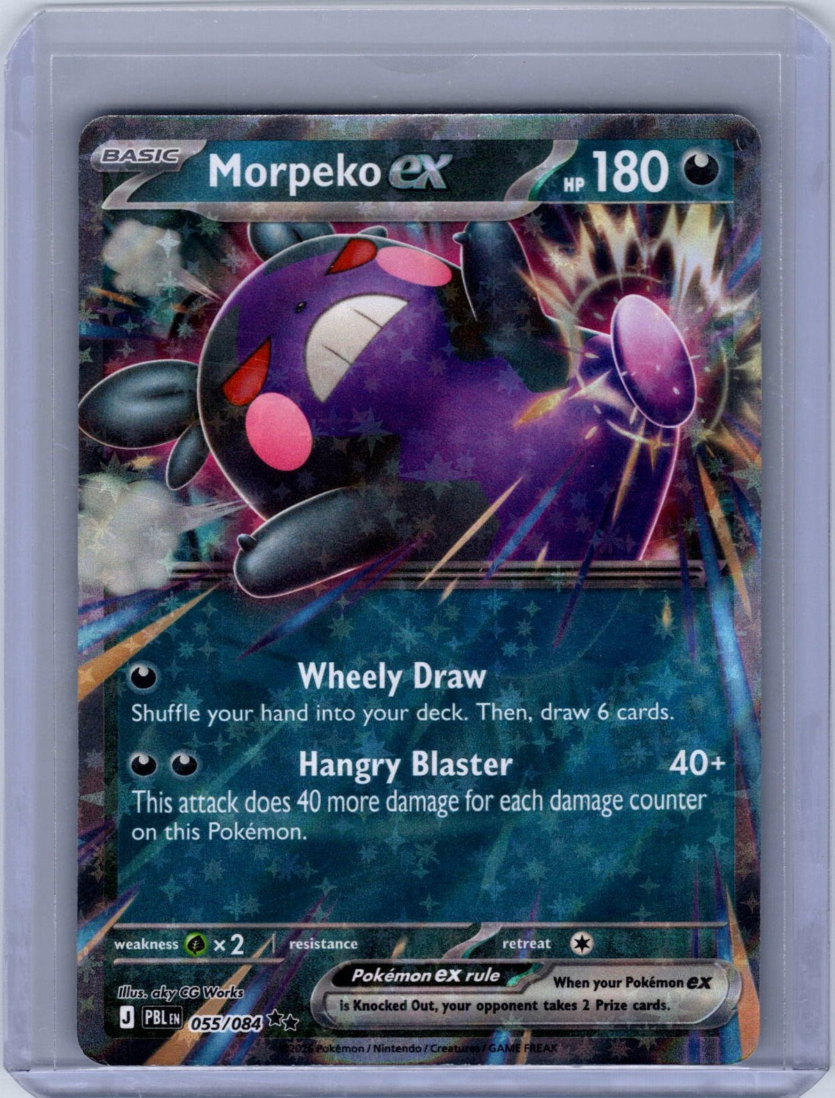 Morpeko ex #055/084 ME05: Pitch Black Holo