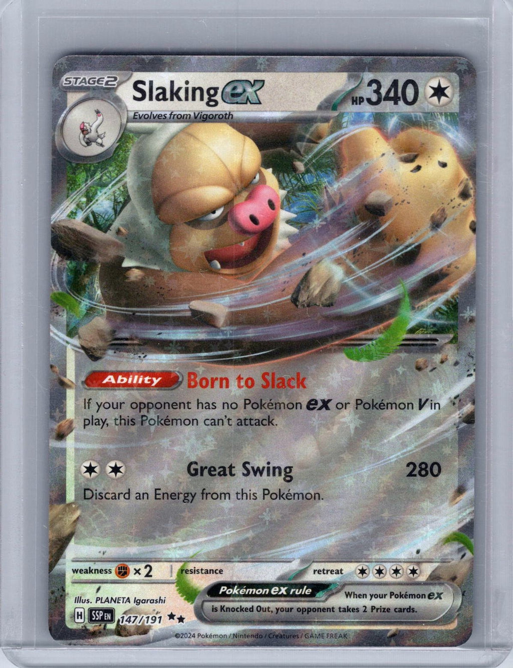 Slaking ex #147/191 SV08: Surging Sparks Holo