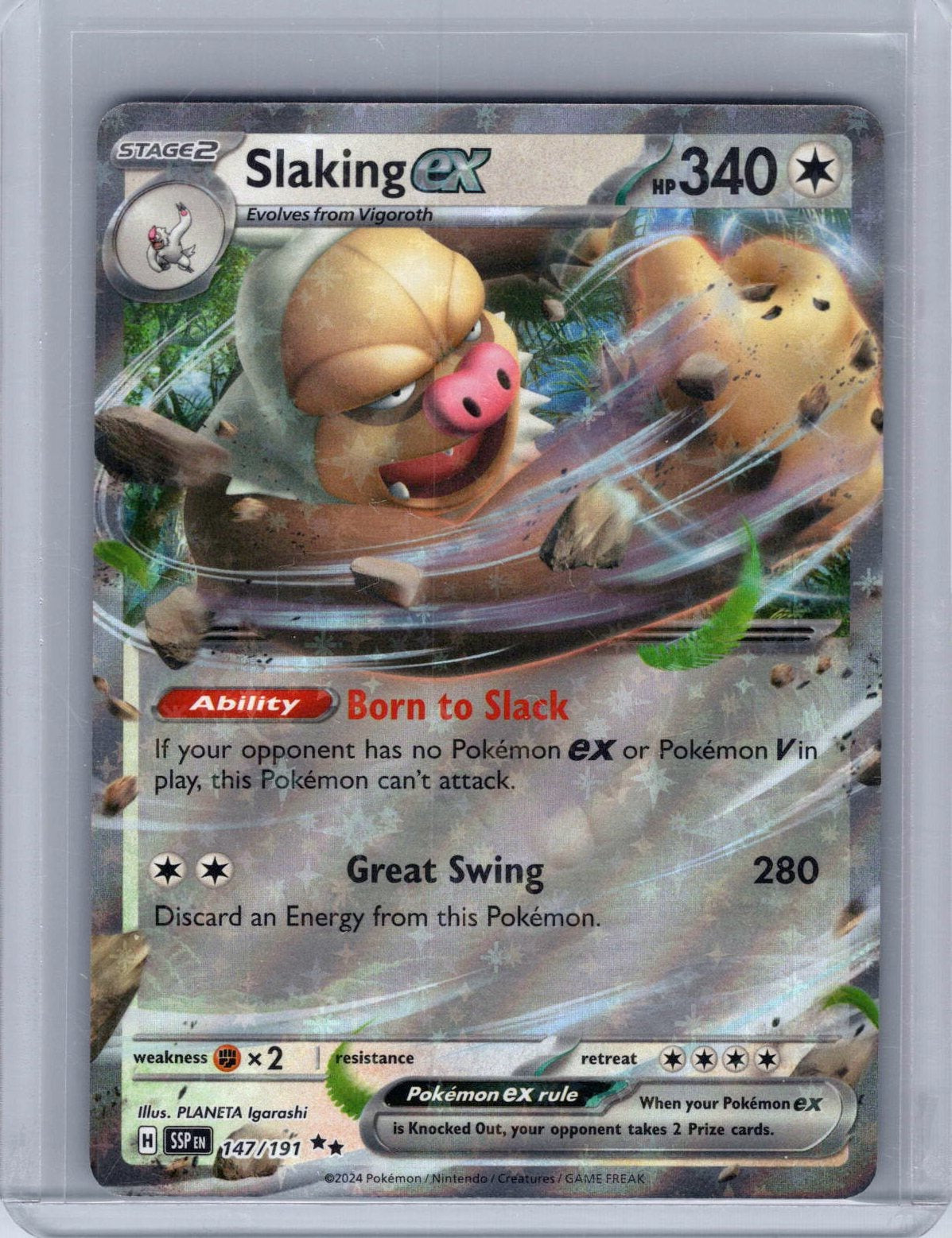 Slaking ex #147/191 SV08: Surging Sparks Holo