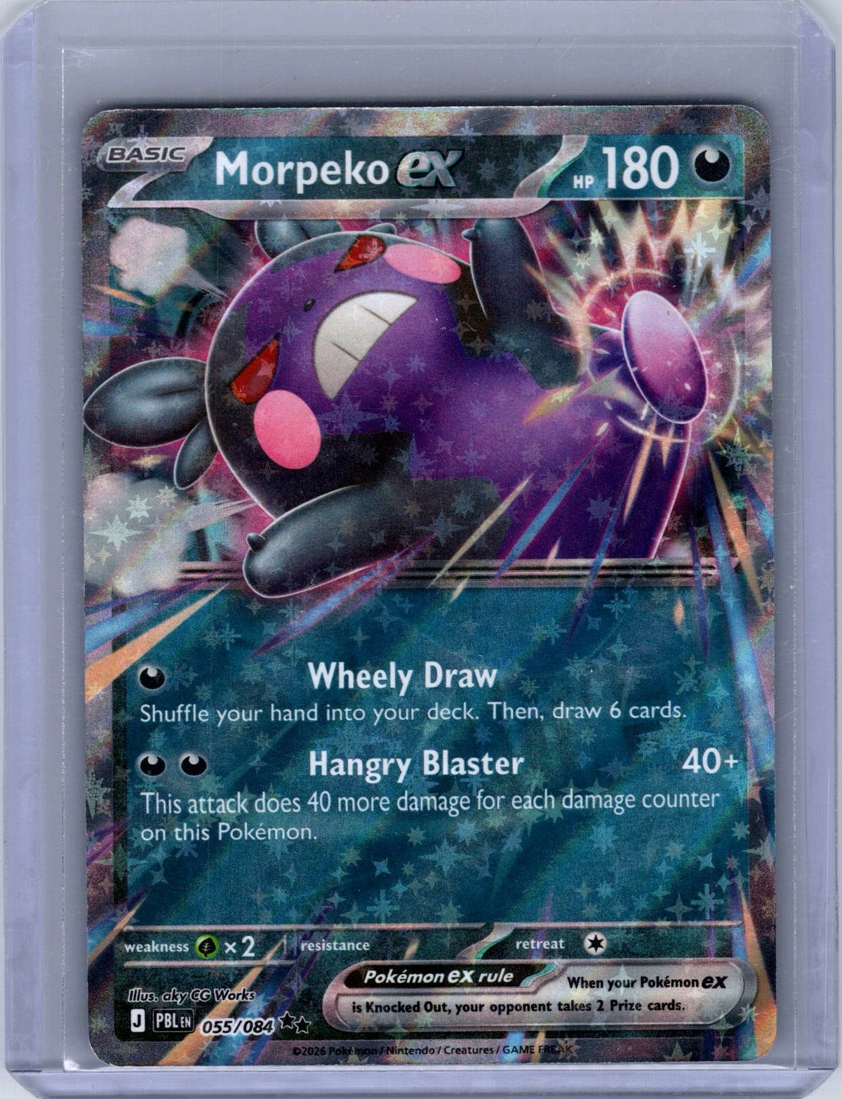 Morpeko ex #055/084 ME05: Pitch Black Holo