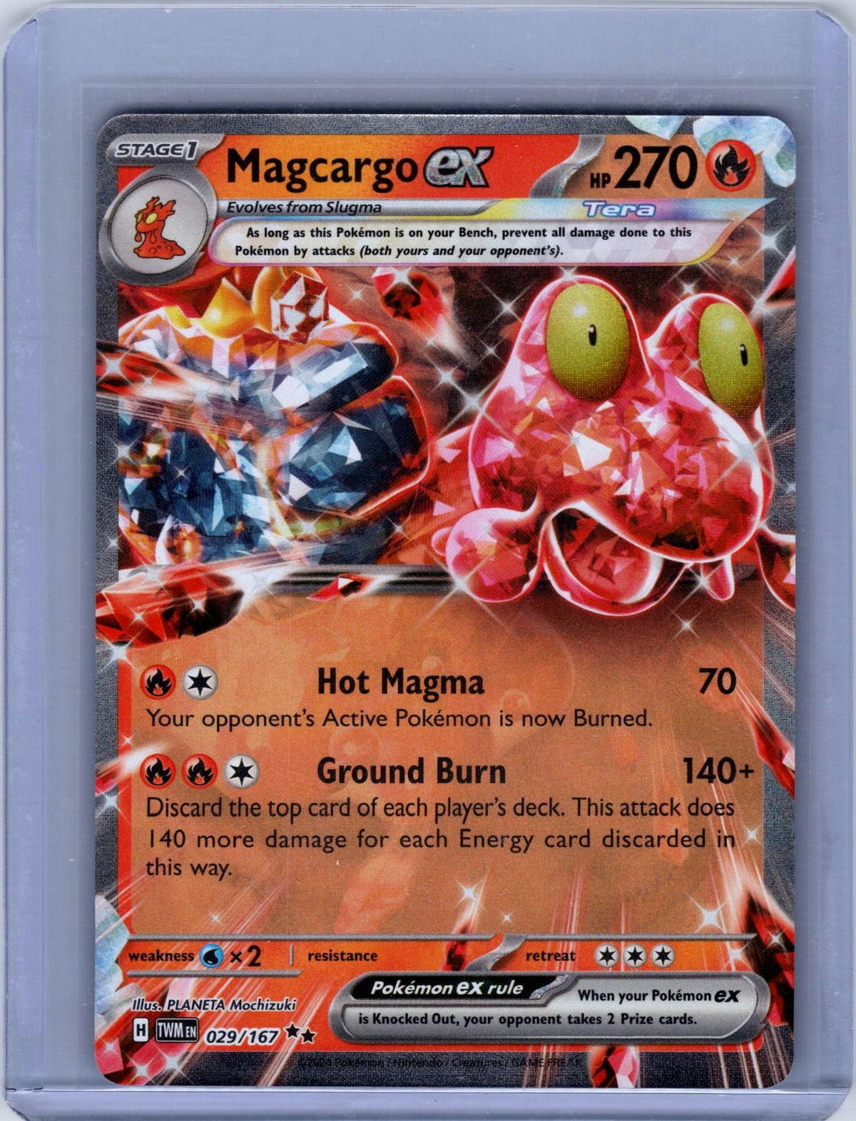 Magcargo ex #029/167 SV06: Twilight Masquerade Holo