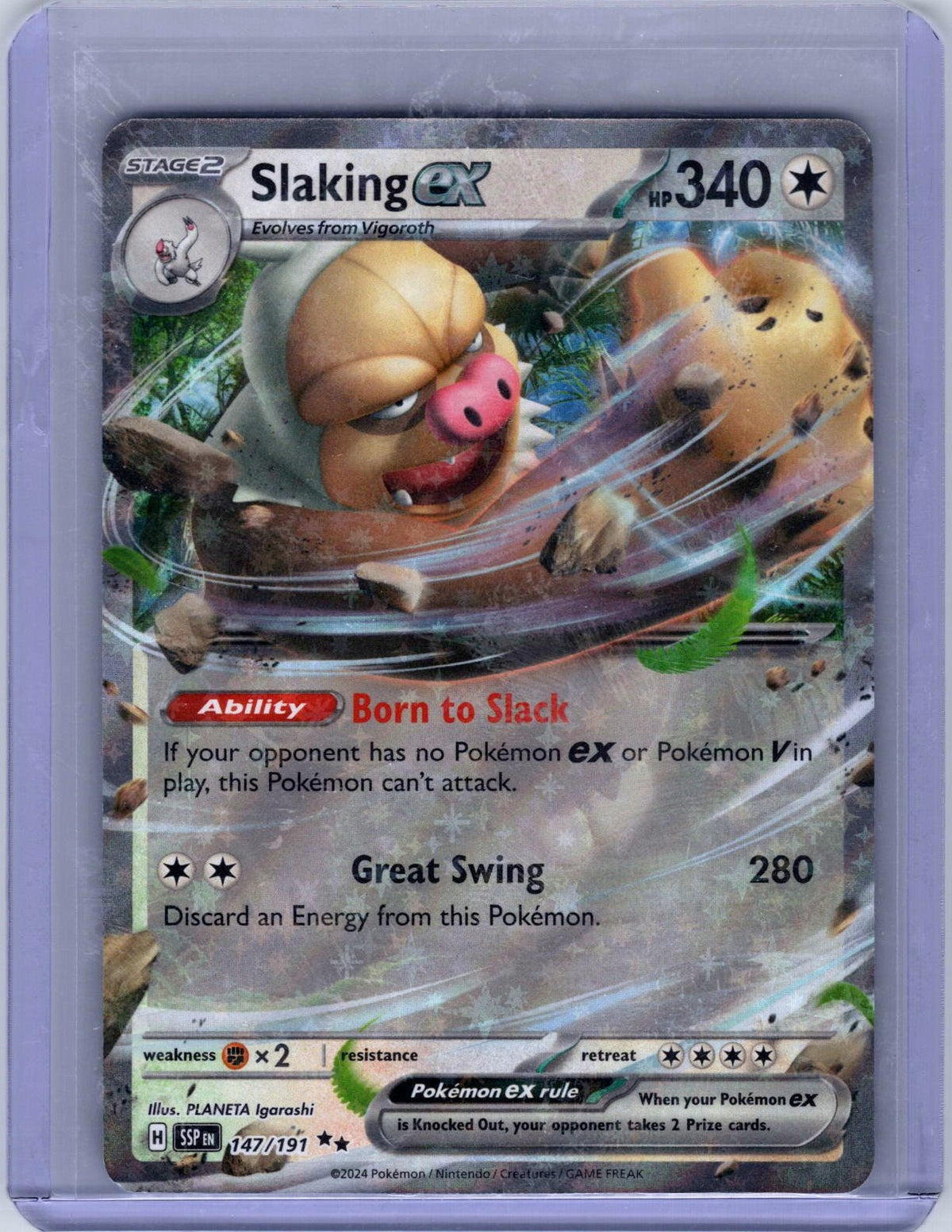 Slaking ex #147/191 SV08: Surging Sparks Holo