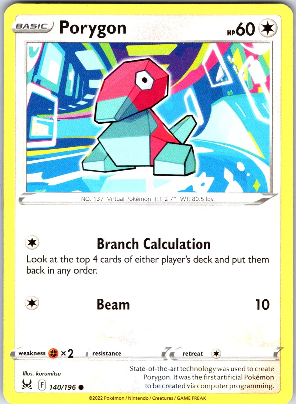 Porygon #140/196 SWSH11: Lost Origin Common