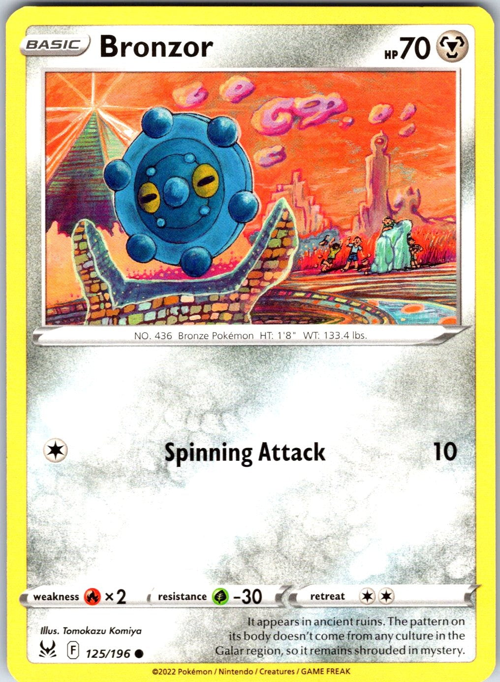Bronzor #125/196 SWSH11: Lost Origin Common