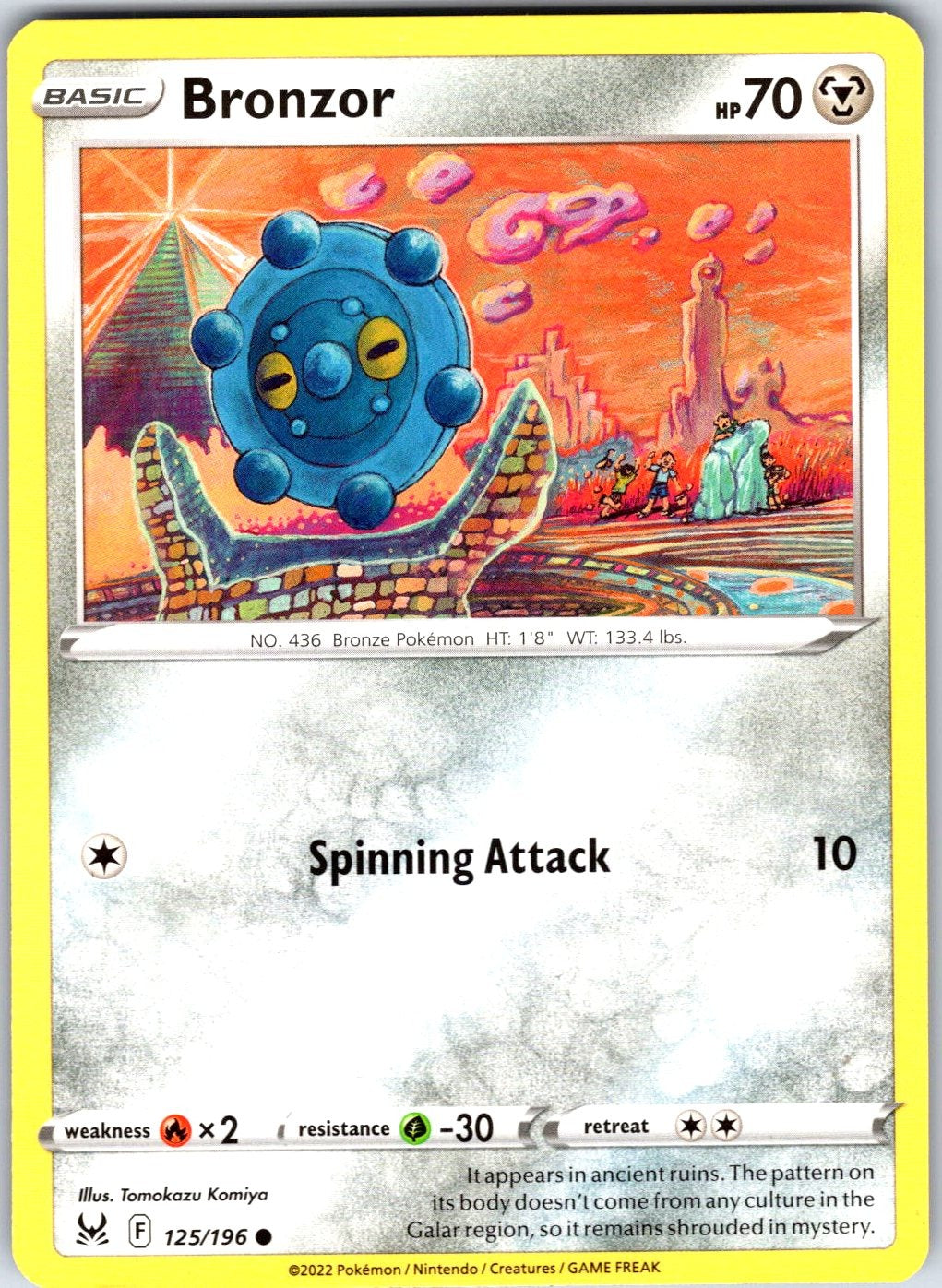 Bronzor #125/196 SWSH11: Lost Origin Common