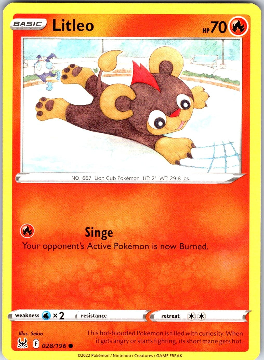 Litleo #028/196 SWSH11: Lost Origin Common