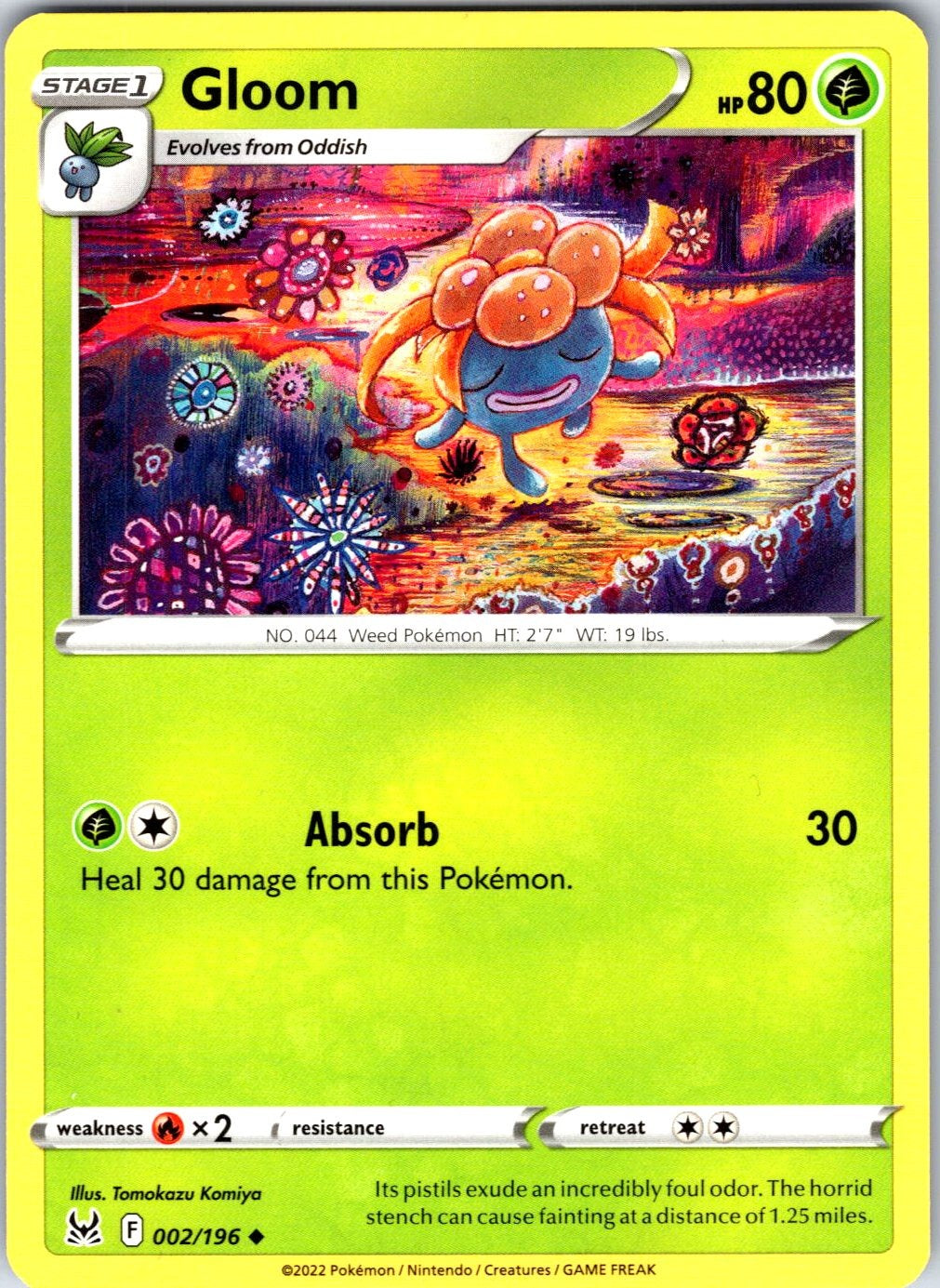 Gloom #002/196 SWSH11: Lost Origin Uncommon
