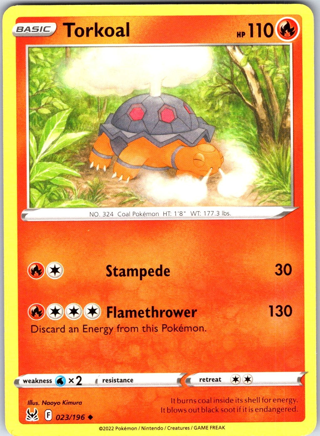 Torkoal #023/196 SWSH11: Lost Origin Uncommon