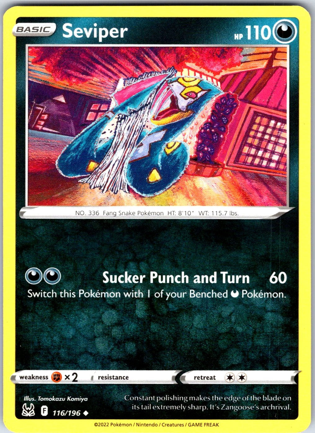 Seviper #116/196 SWSH11: Lost Origin Uncommon
