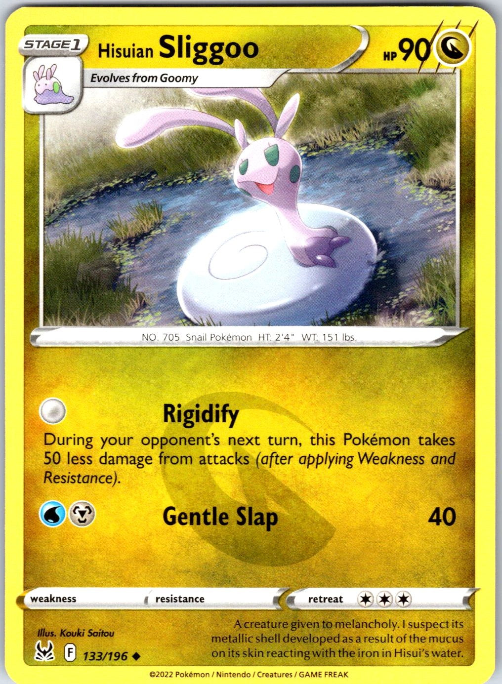 Hisuian Sliggoo #133/196 SWSH11: Lost Origin Uncommon