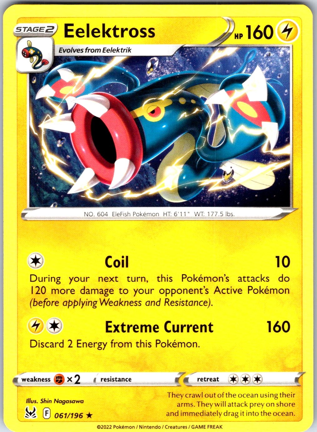 Eelektross #061/196 SWSH11: Lost Origin Rare