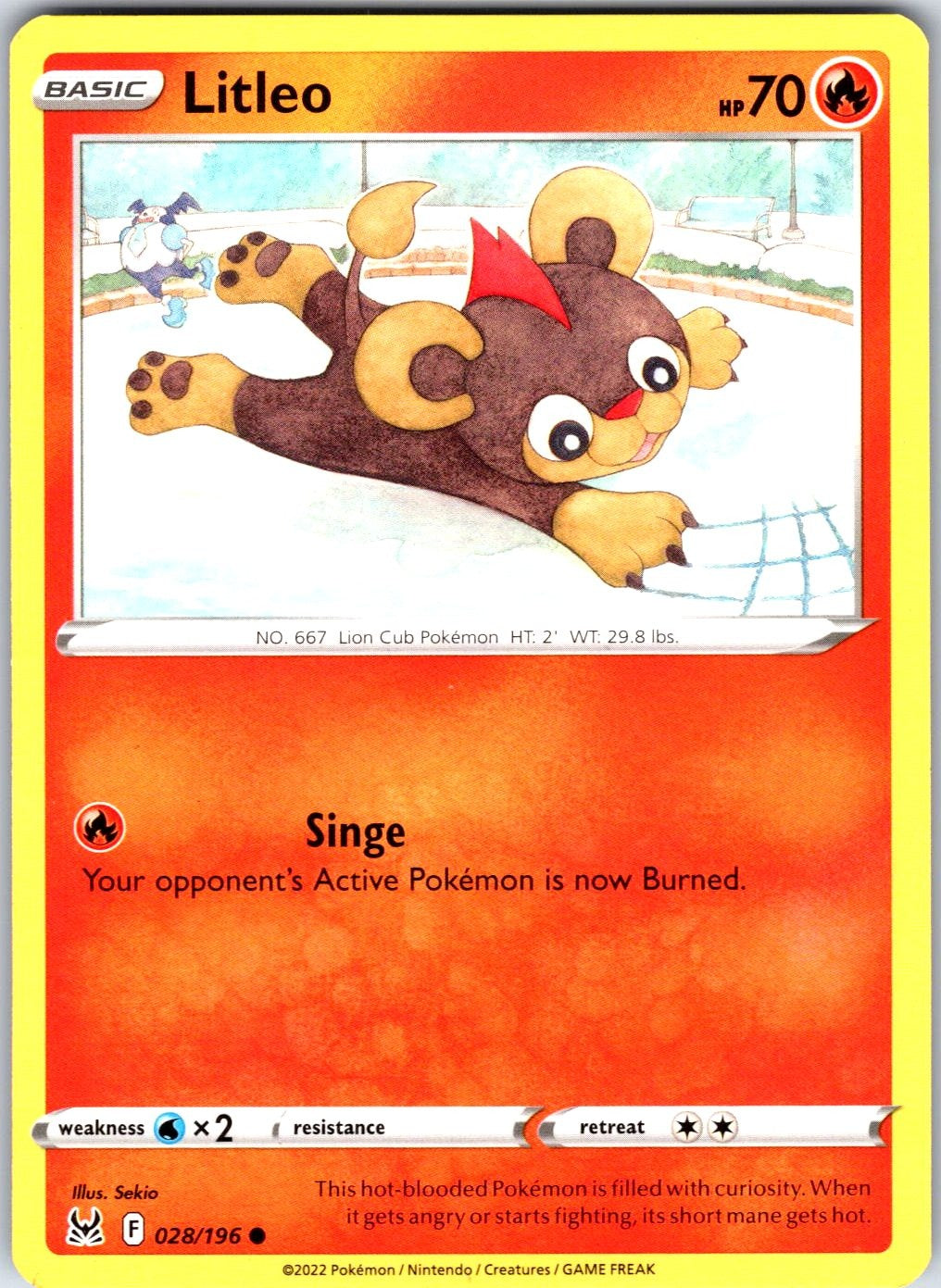Litleo #028/196 SWSH11: Lost Origin Common
