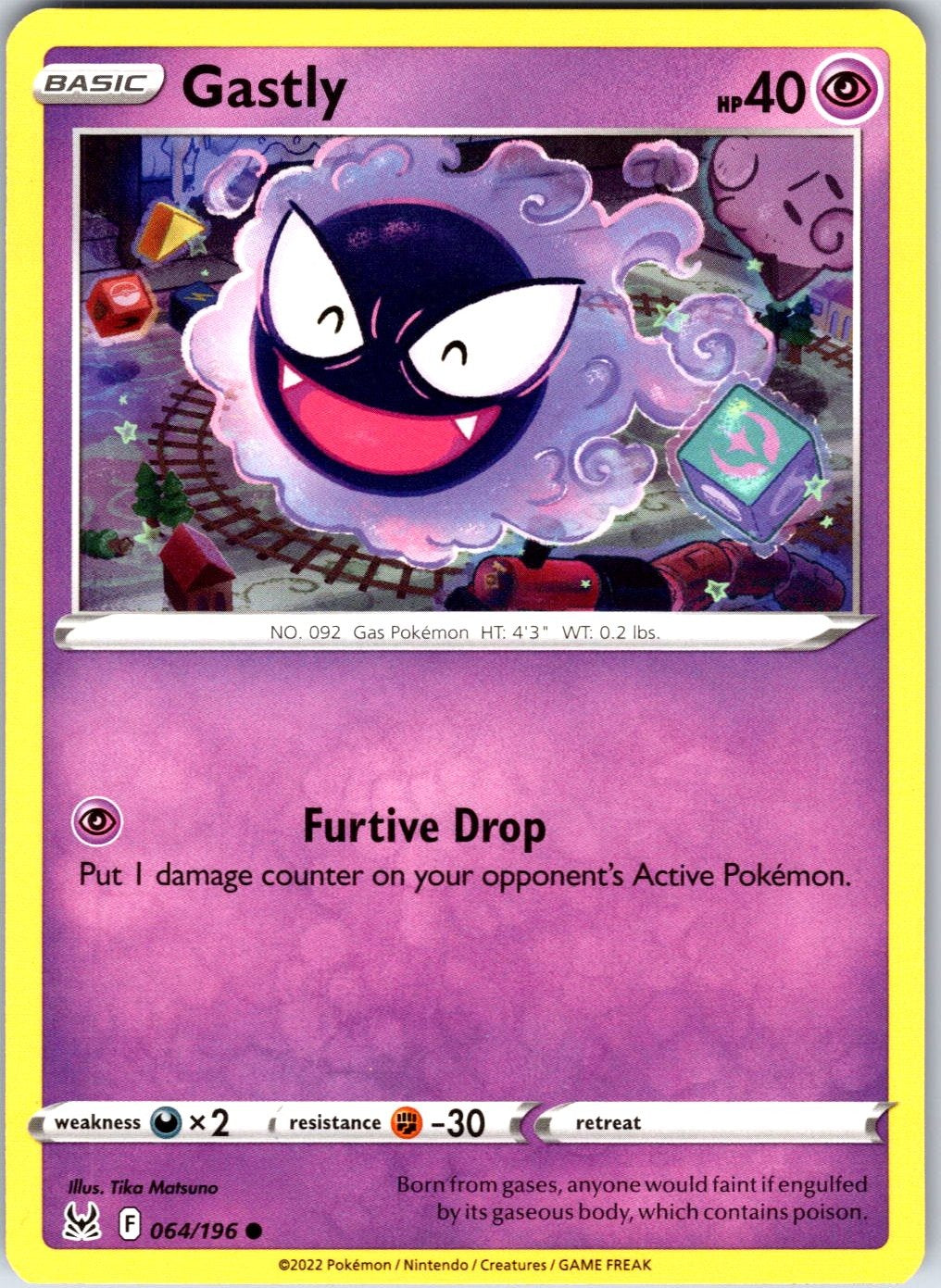 Gastly #064/196 SWSH11: Lost Origin Common