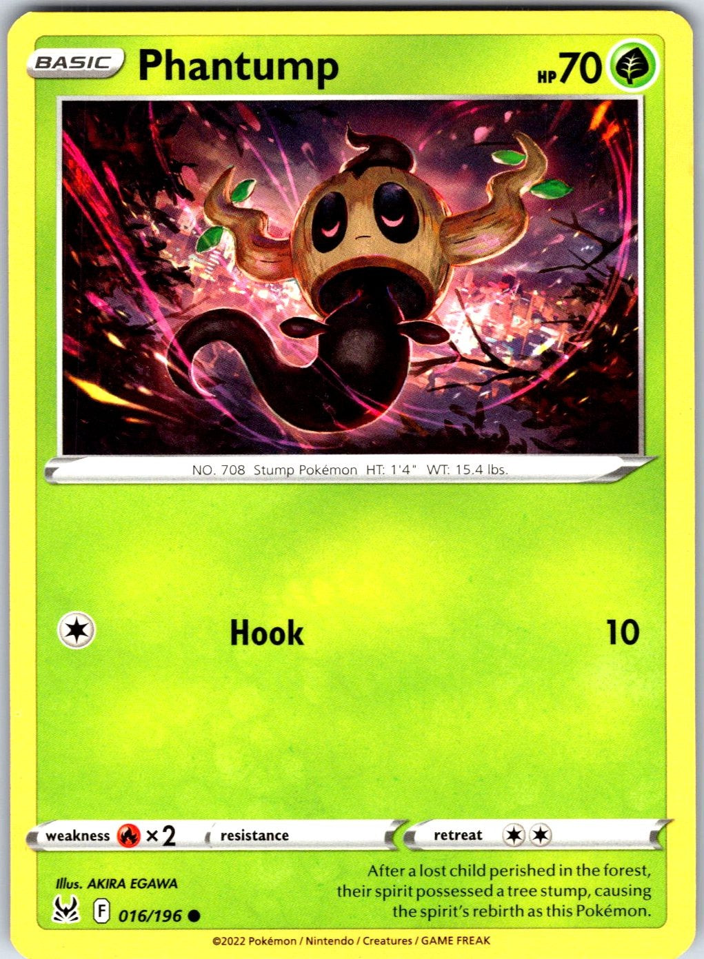 Phantump #016/196 SWSH11: Lost Origin Common