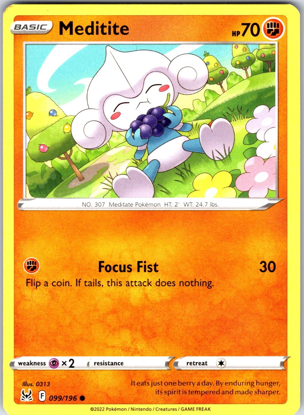 Meditite #099/196 SWSH11: Lost Origin Common