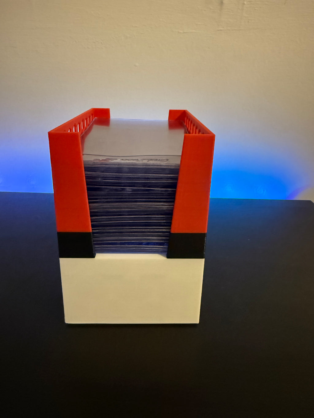 Submission Top Loader & Penny Sleeve Organizer - Card Saver 1 - Red & White w/ Black Stripe