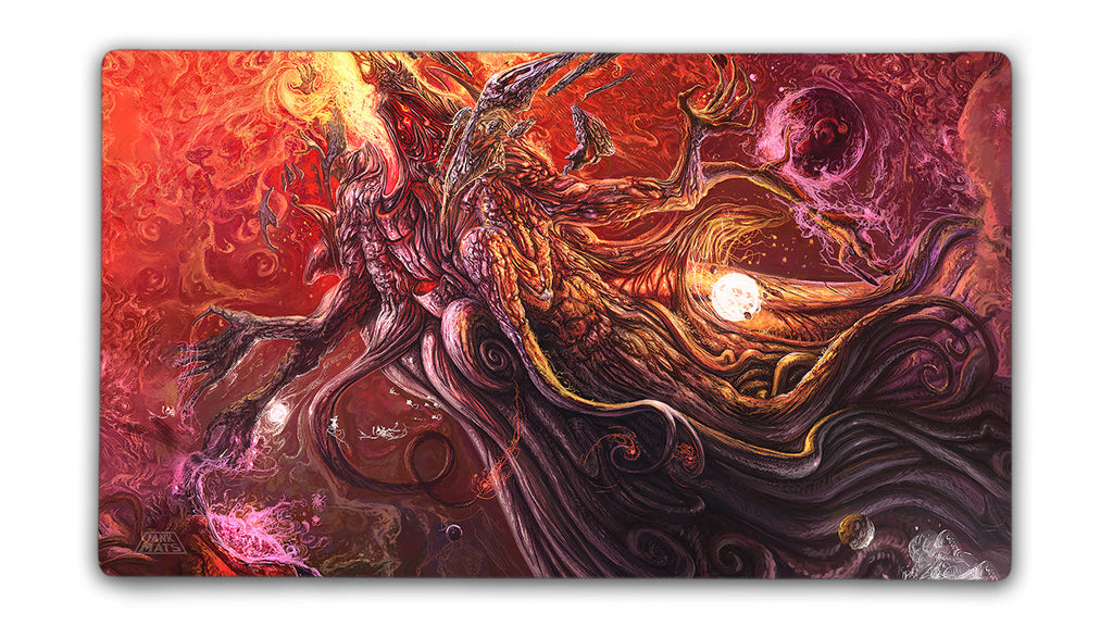 A God Above All Gods Playmat