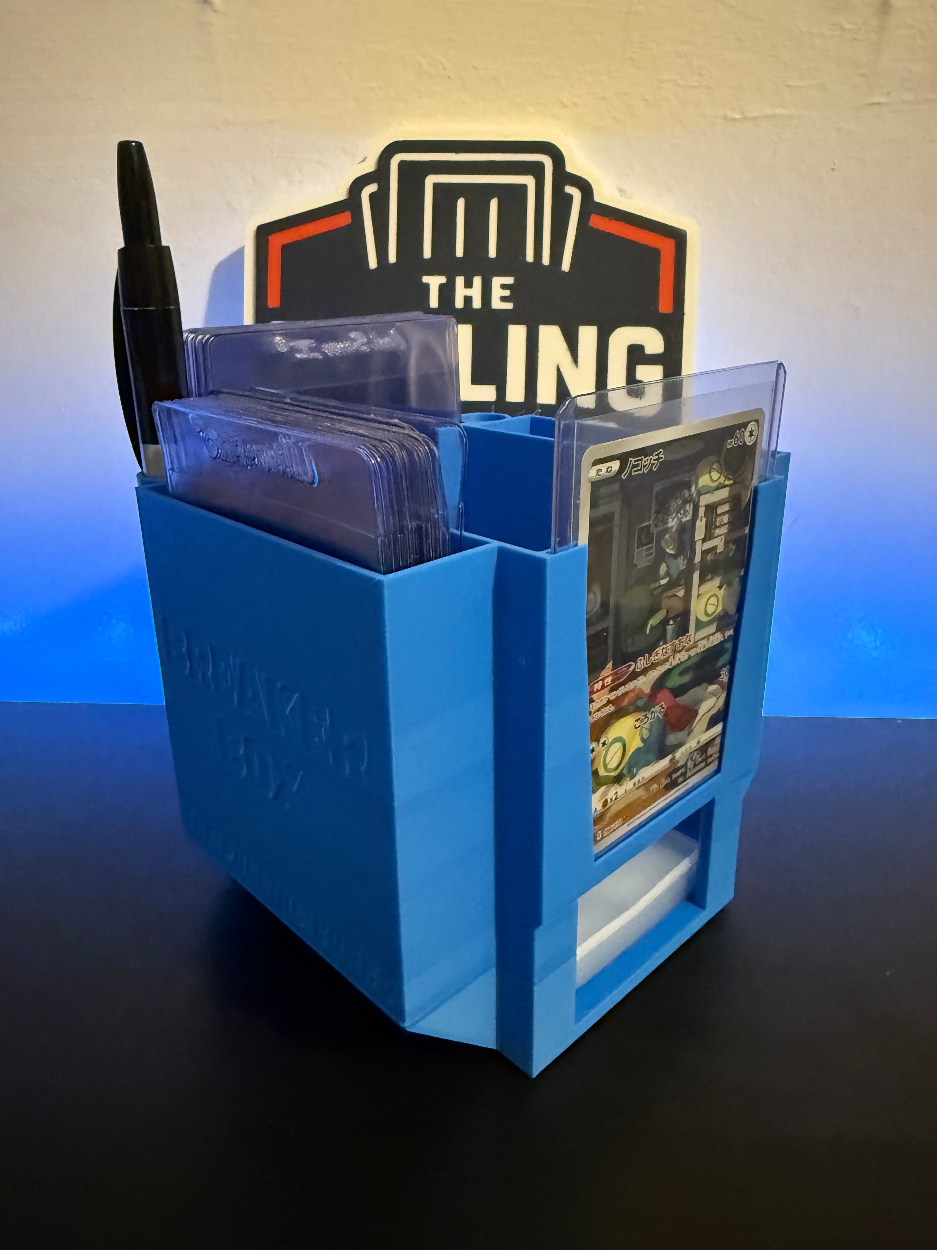 The Breaker Box v 2.0 - Submission Top Loader, Team Bag, Penny Sleeve, and Top Loader Organizer  - The Pulling Guard - Compact Storage Solution - Perfect for Team Packs and Magnetic Protectors (Copy)