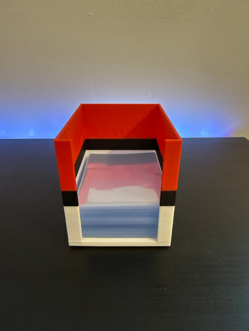 The Pulling Guard Junior - Penny Sleeve and Premium Top loader Dispenser & Organizer - Protect Your Pull! - Red & White with Black Stripe