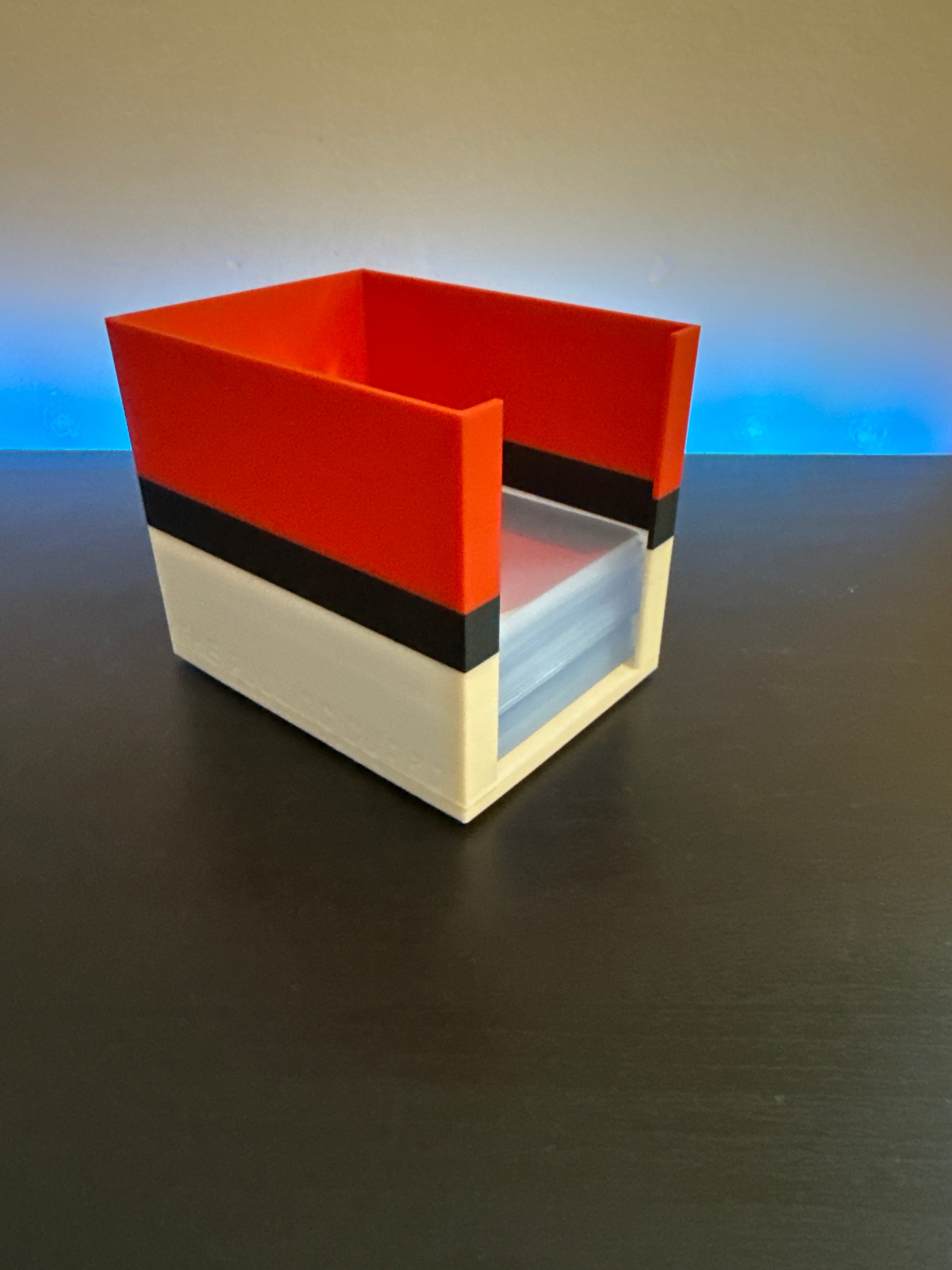 The Pulling Guard Junior - Penny Sleeve and Premium Top loader Dispenser & Organizer - Protect Your Pull! - Red & White with Black Stripe