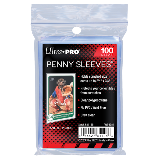 Ultra Pro Premium Penny Sleeve - 2.5" x 3.5" up to 35 pt. - The Industry Standard