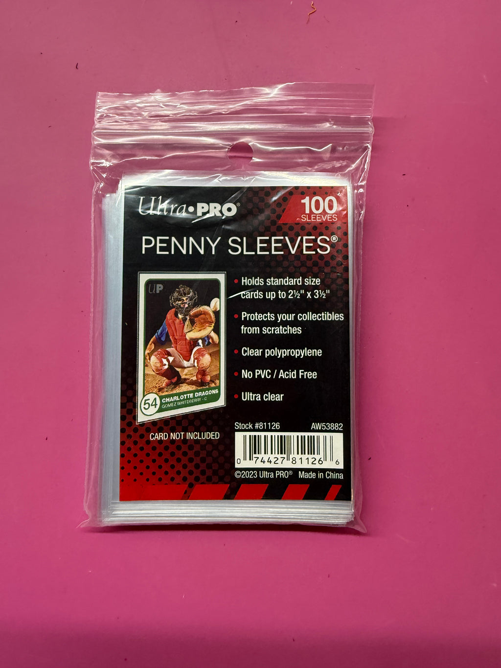 Ultra Pro Premium Penny Sleeve - 2.5" x 3.5" up to 35 pt. - The Industry Standard