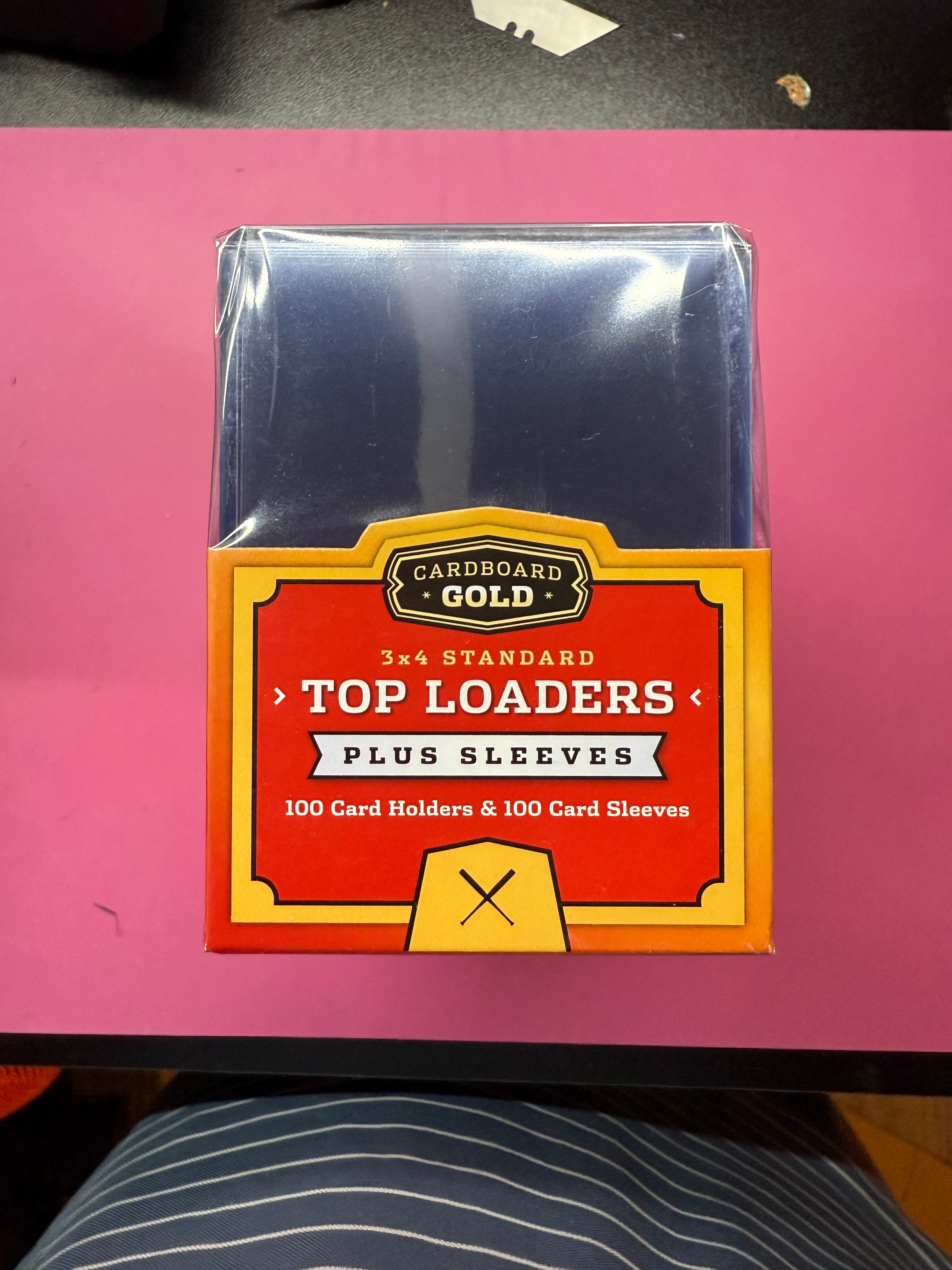 Cardboard Gold 100 Premium Top Loader & 100 Penny Sleeve Combo Pack