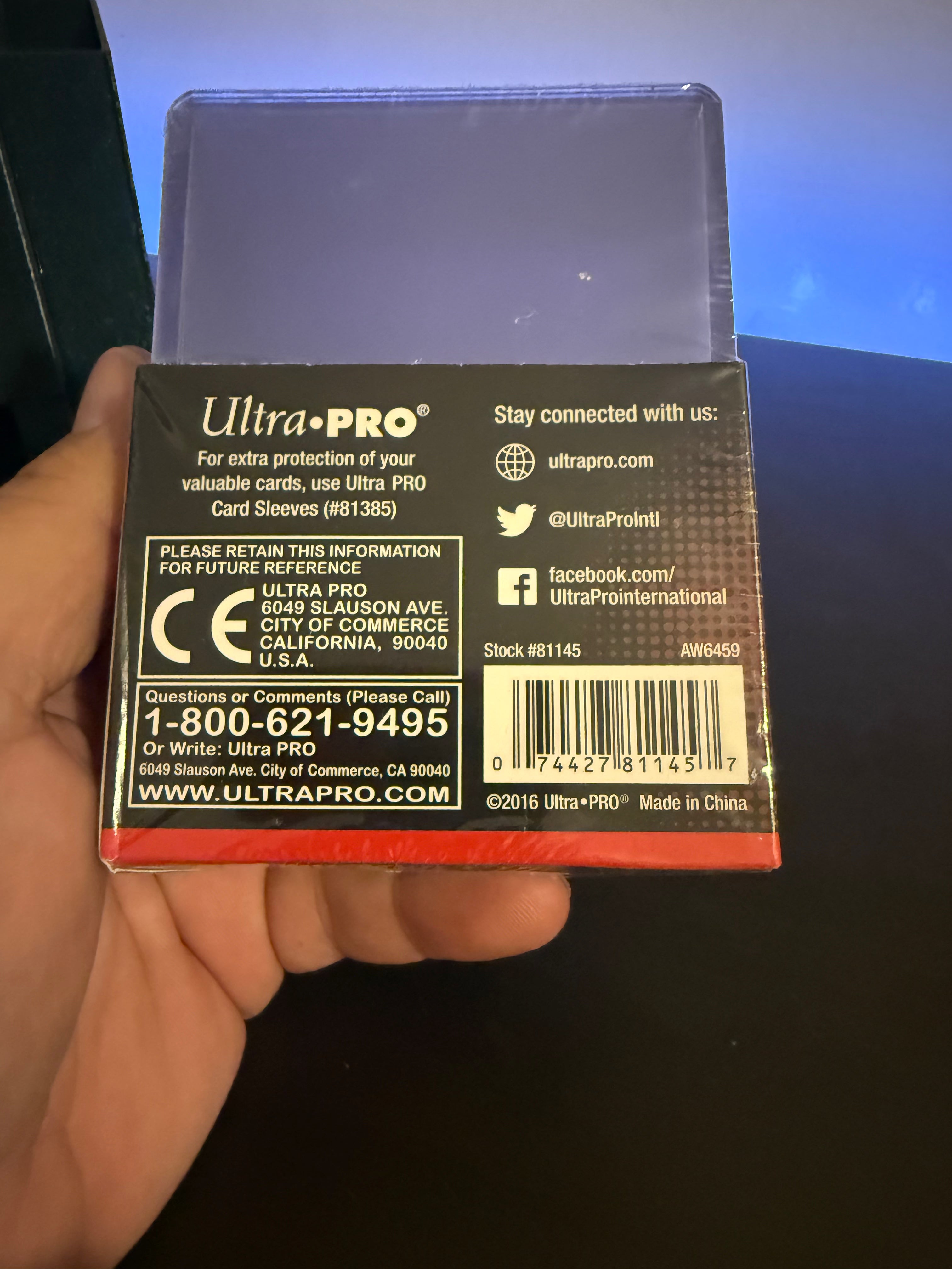 Ultra Pro 3” x 4” Premium Toploaders - 35pt cards (standard size)