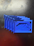 WIDE 20 Pack - Card Storage Clips for Single Row Boxes - Single Color Bulk Packs