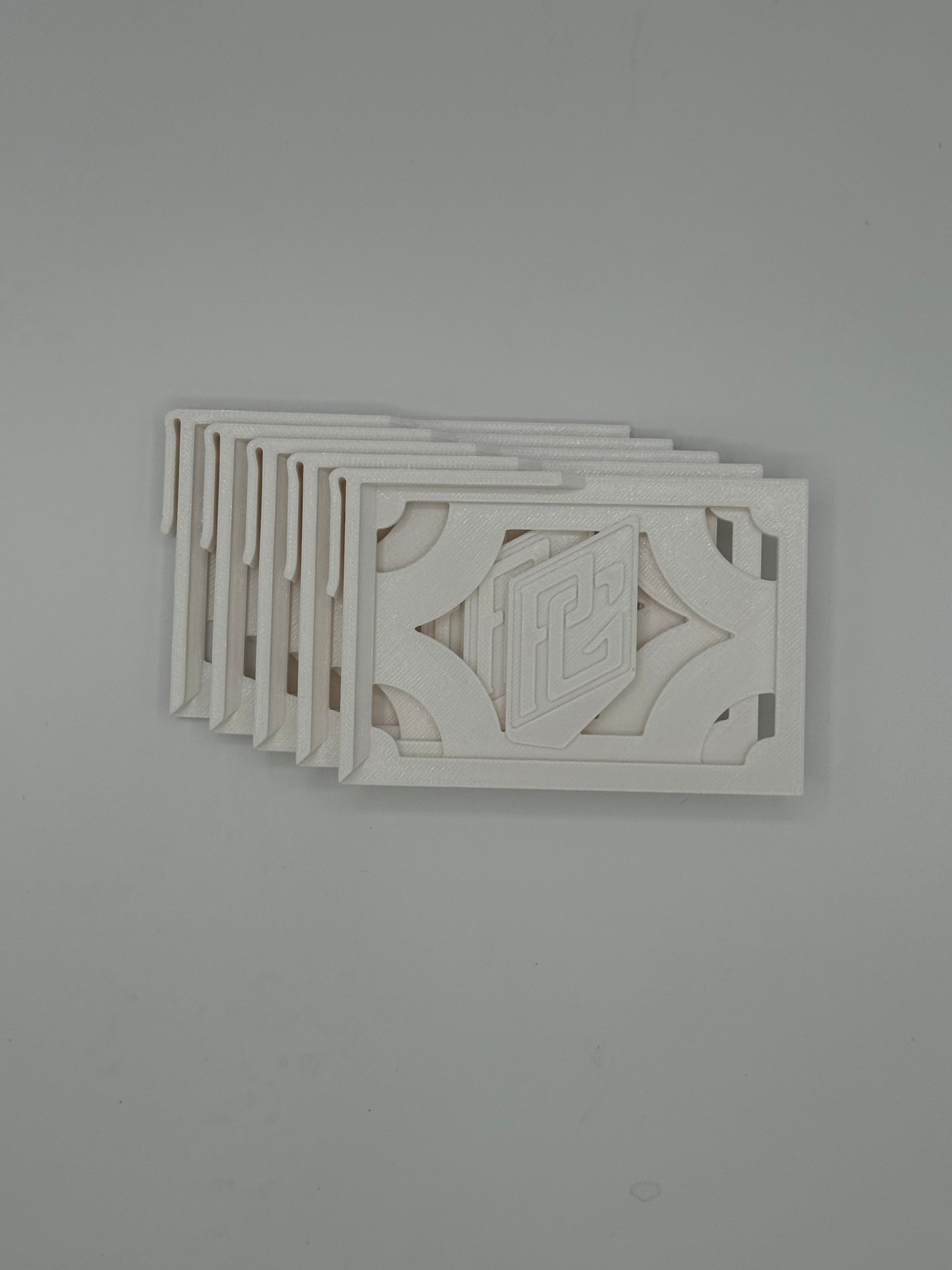 WIDE Single Row Cardboard Card Storage Clips v 3.0 - 5 Pack